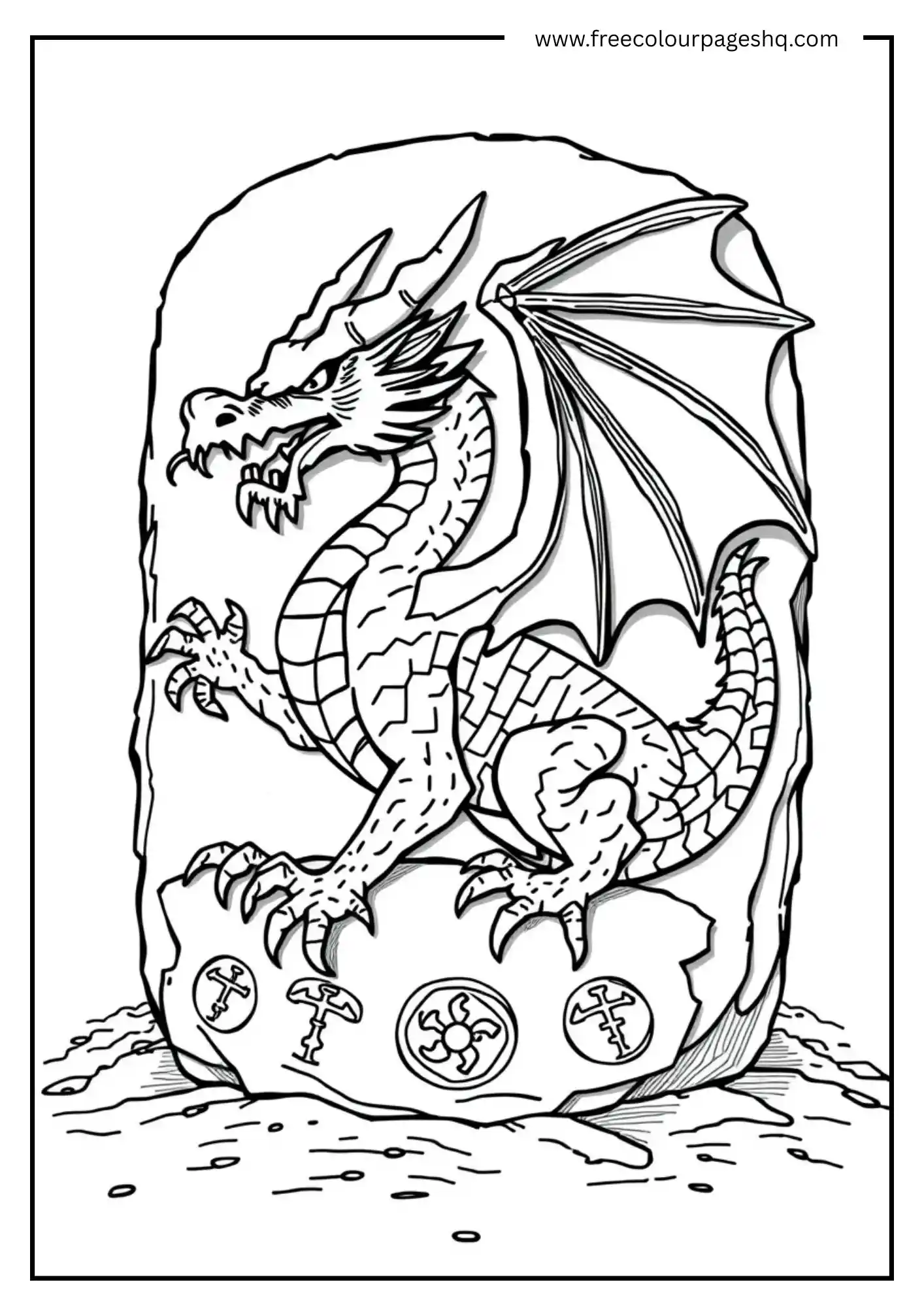 Stone Tablet Dragon