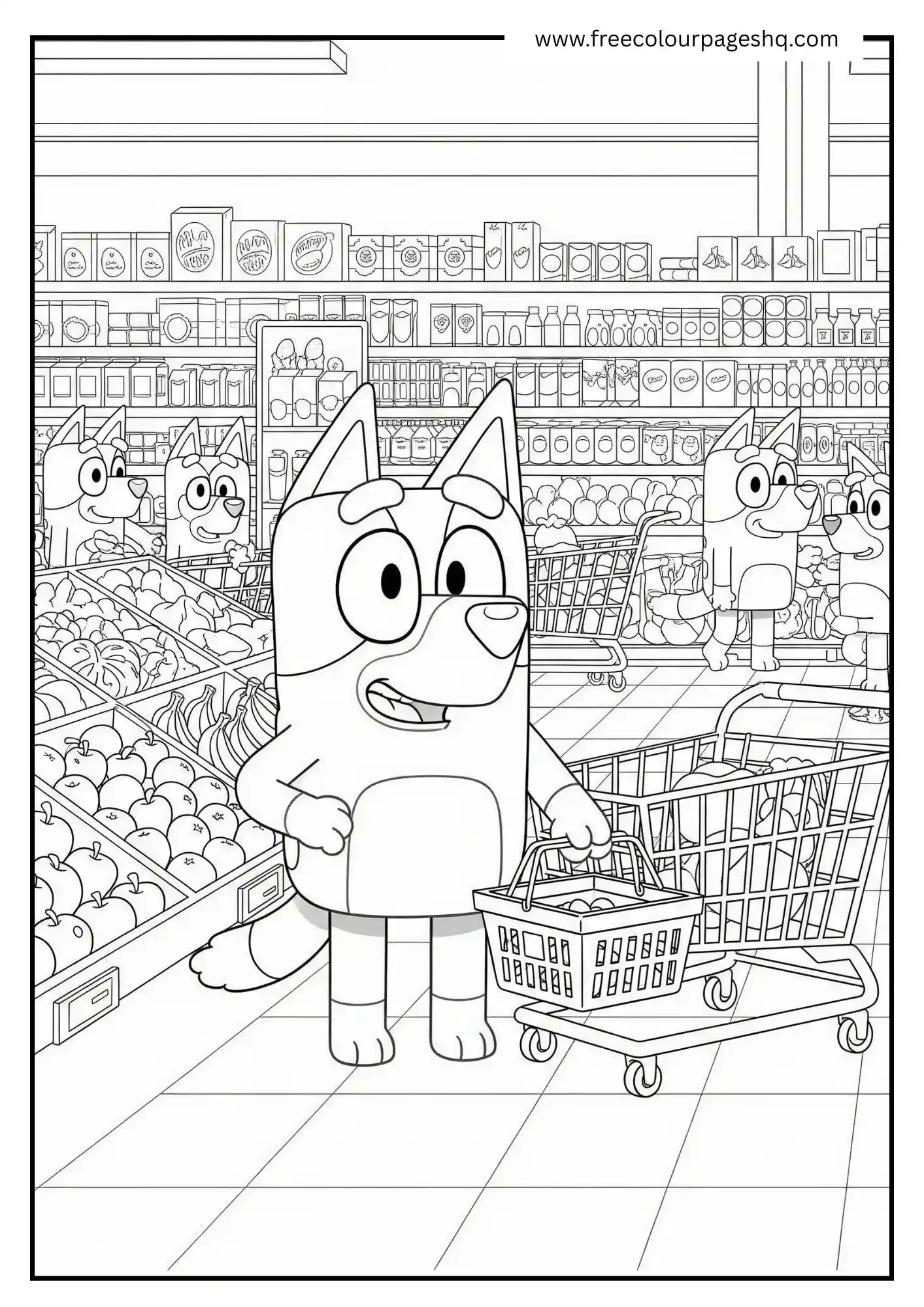 Supermarket Sweep with Bluey