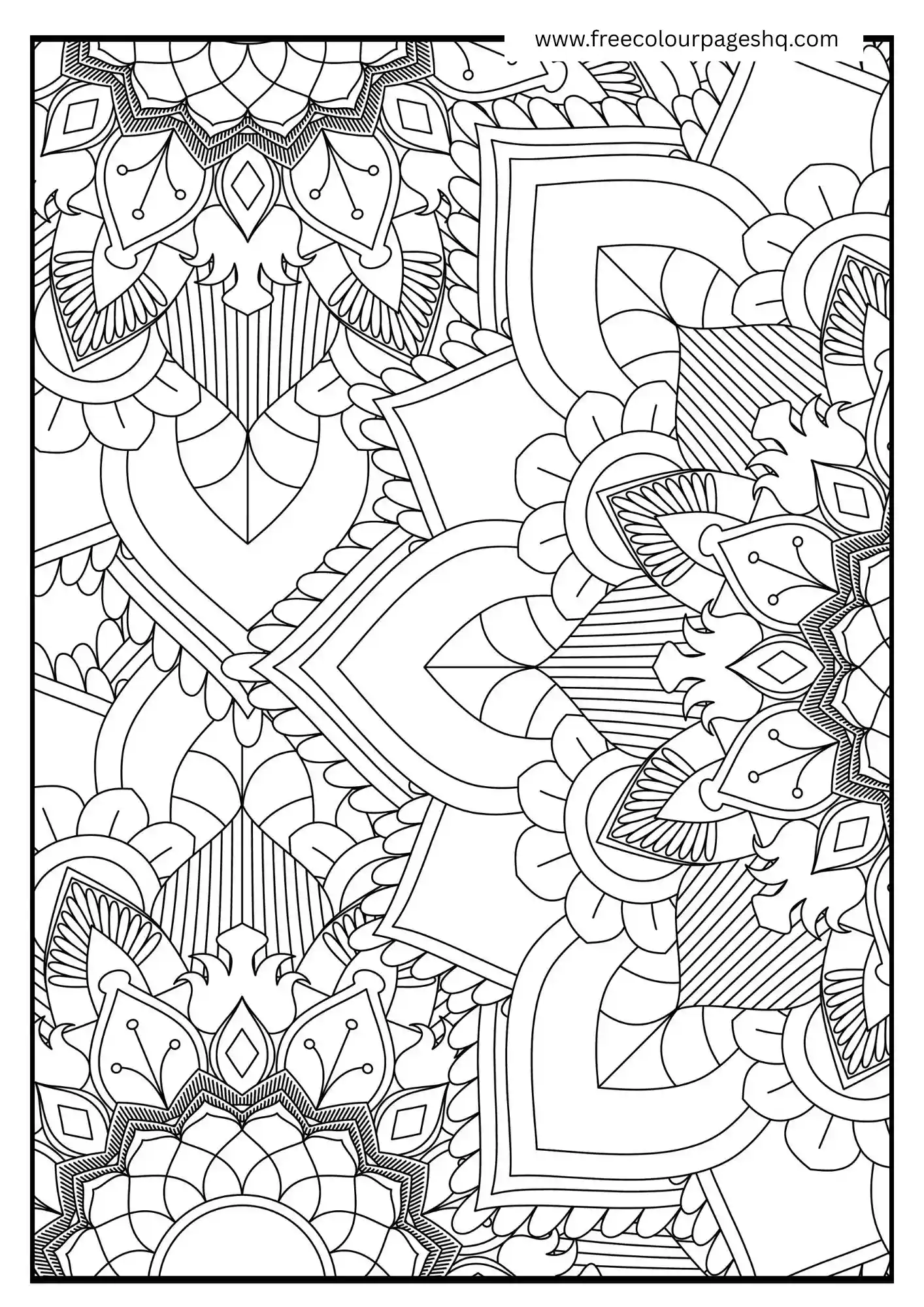 Symmetrical Floral Pattern