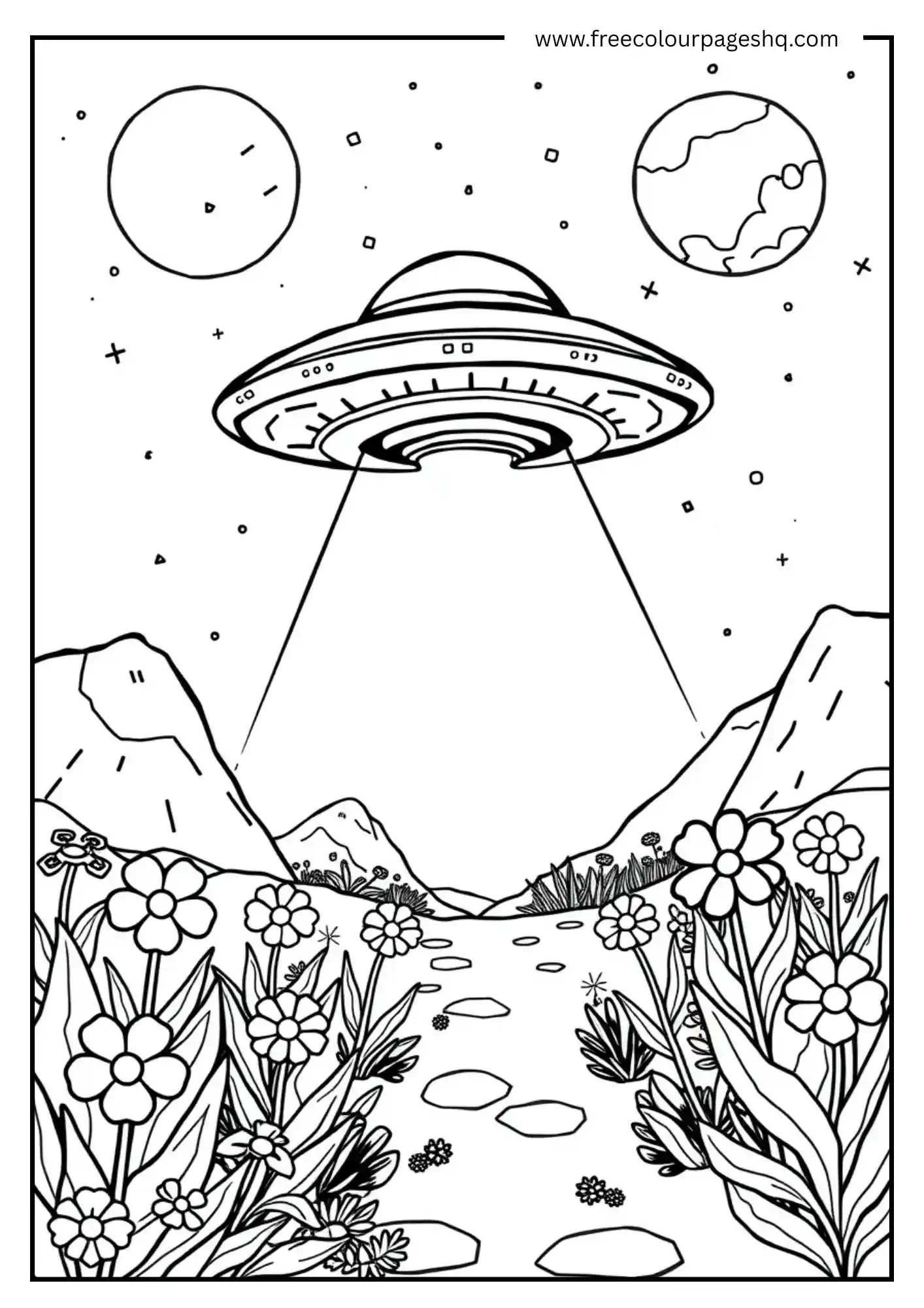 UFO Over Mars Garden