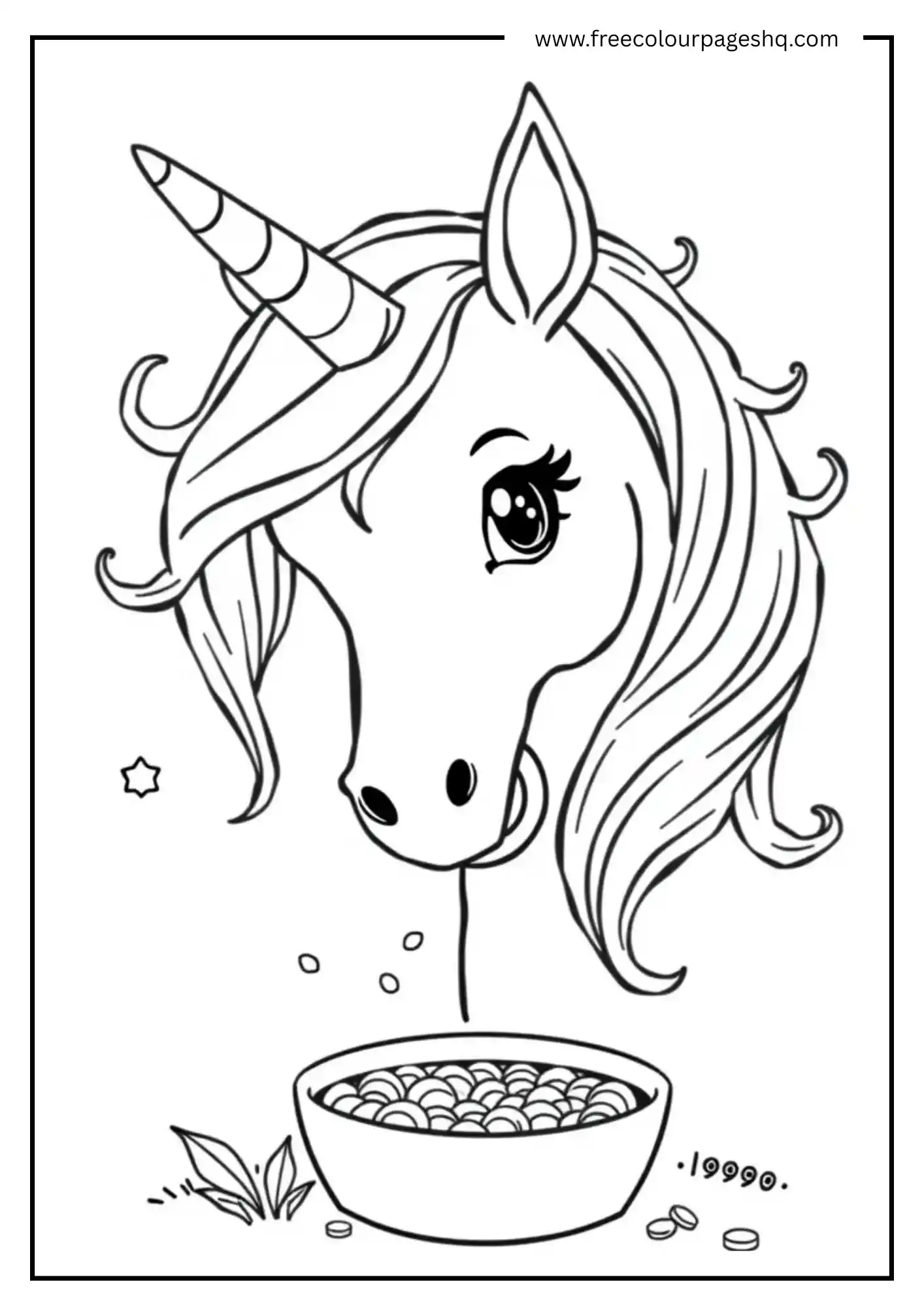 Unicorn Eating Cereal