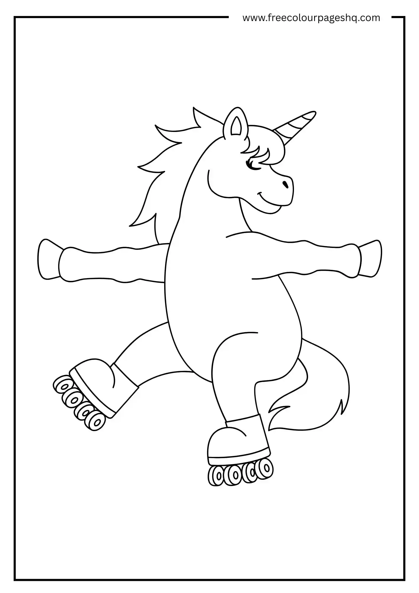 Unicorn Roller Skating