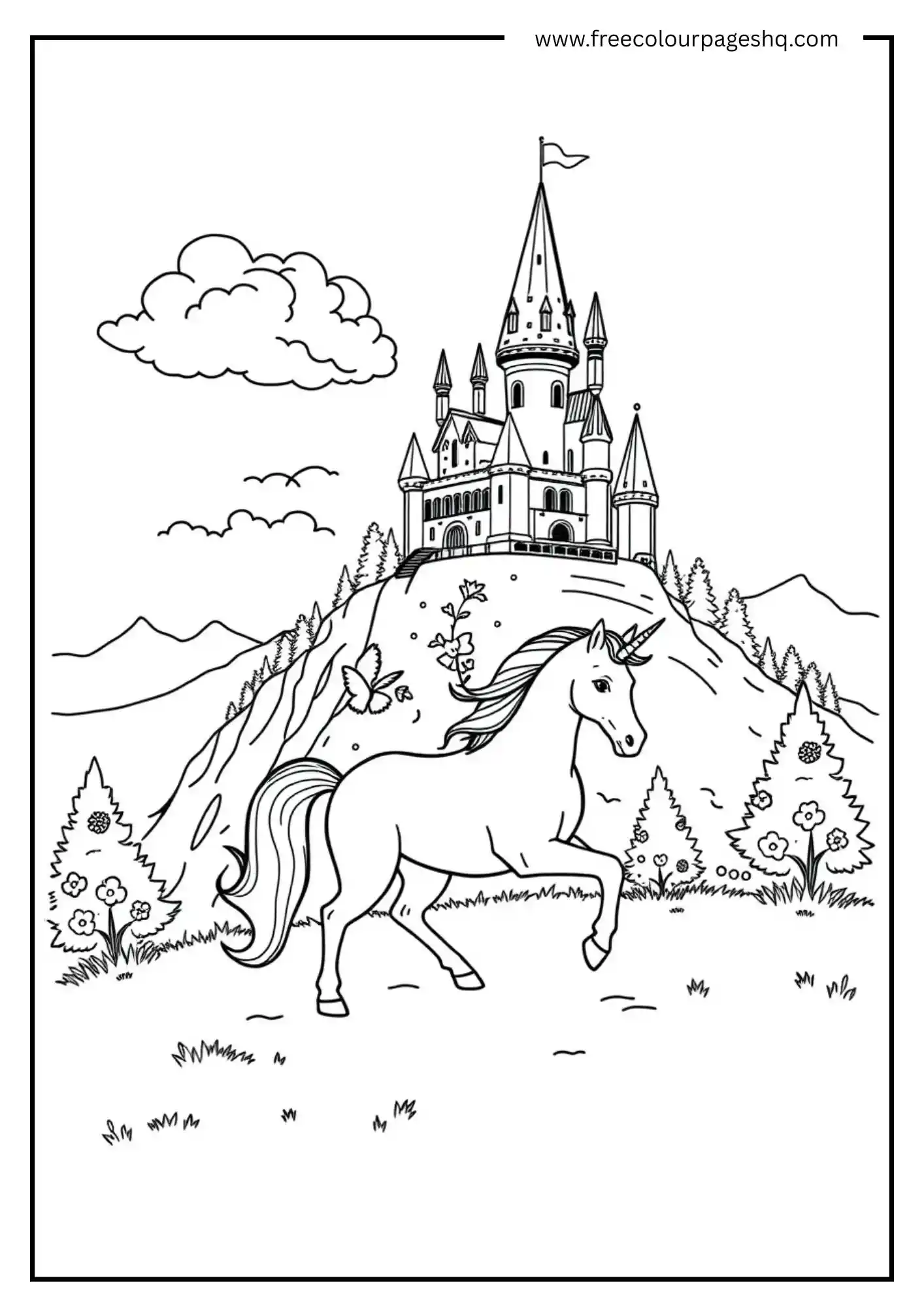 Unicorn at the Castle