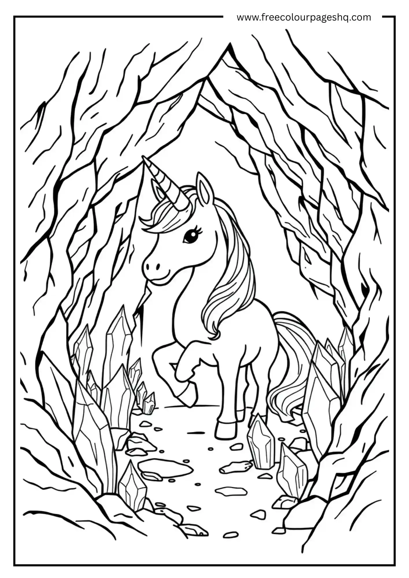 Unicorn in the Crystal Cave