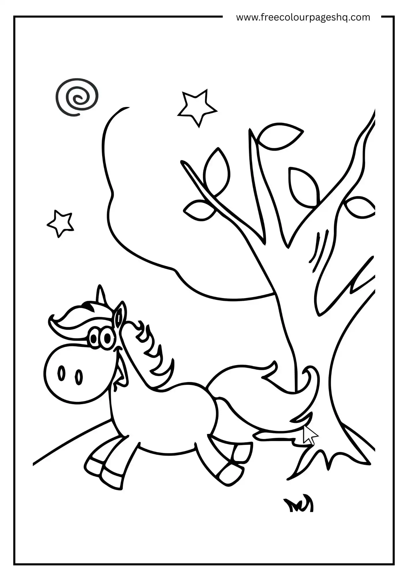 Unicorn in the Woods