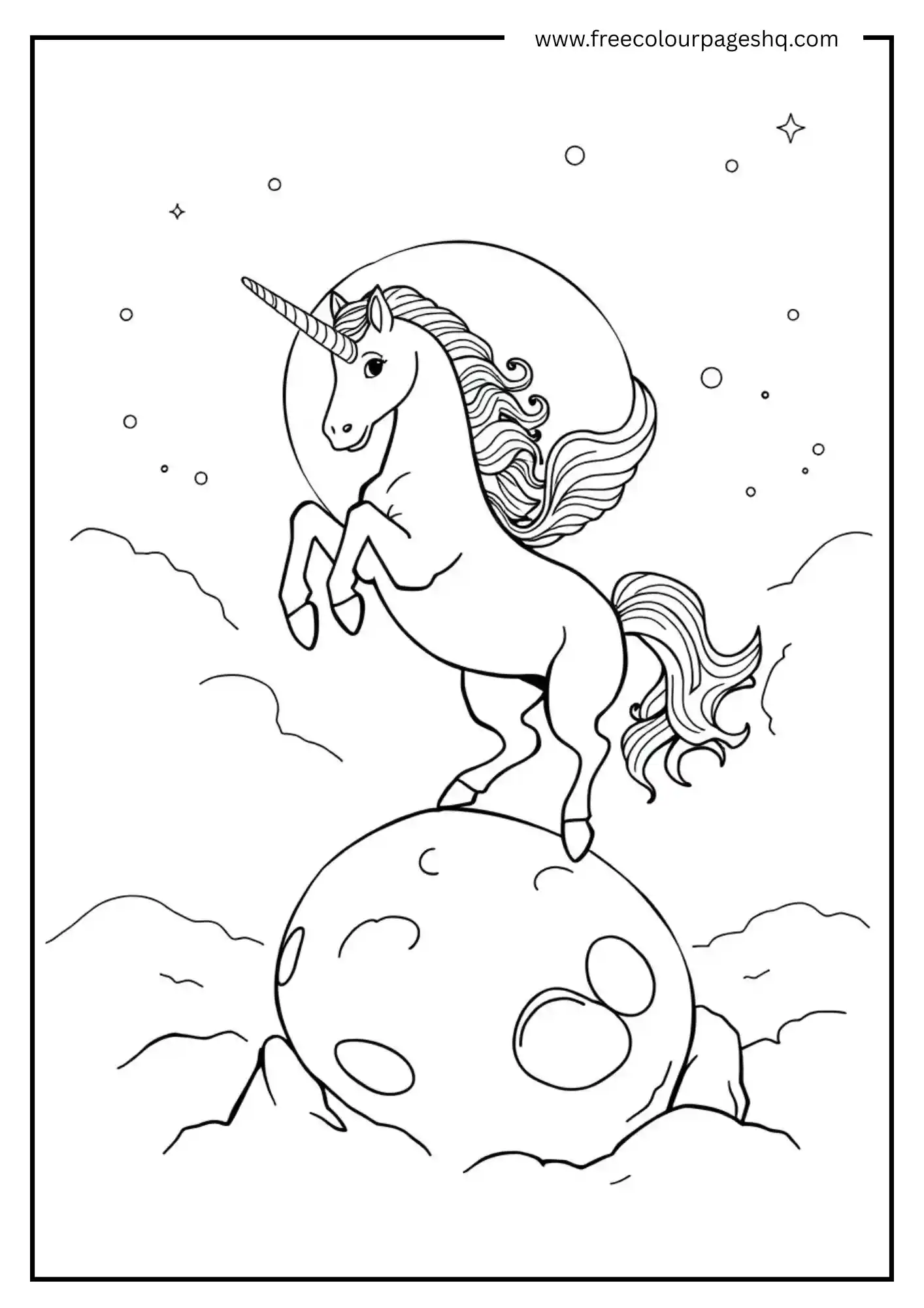 Unicorn on the Moon