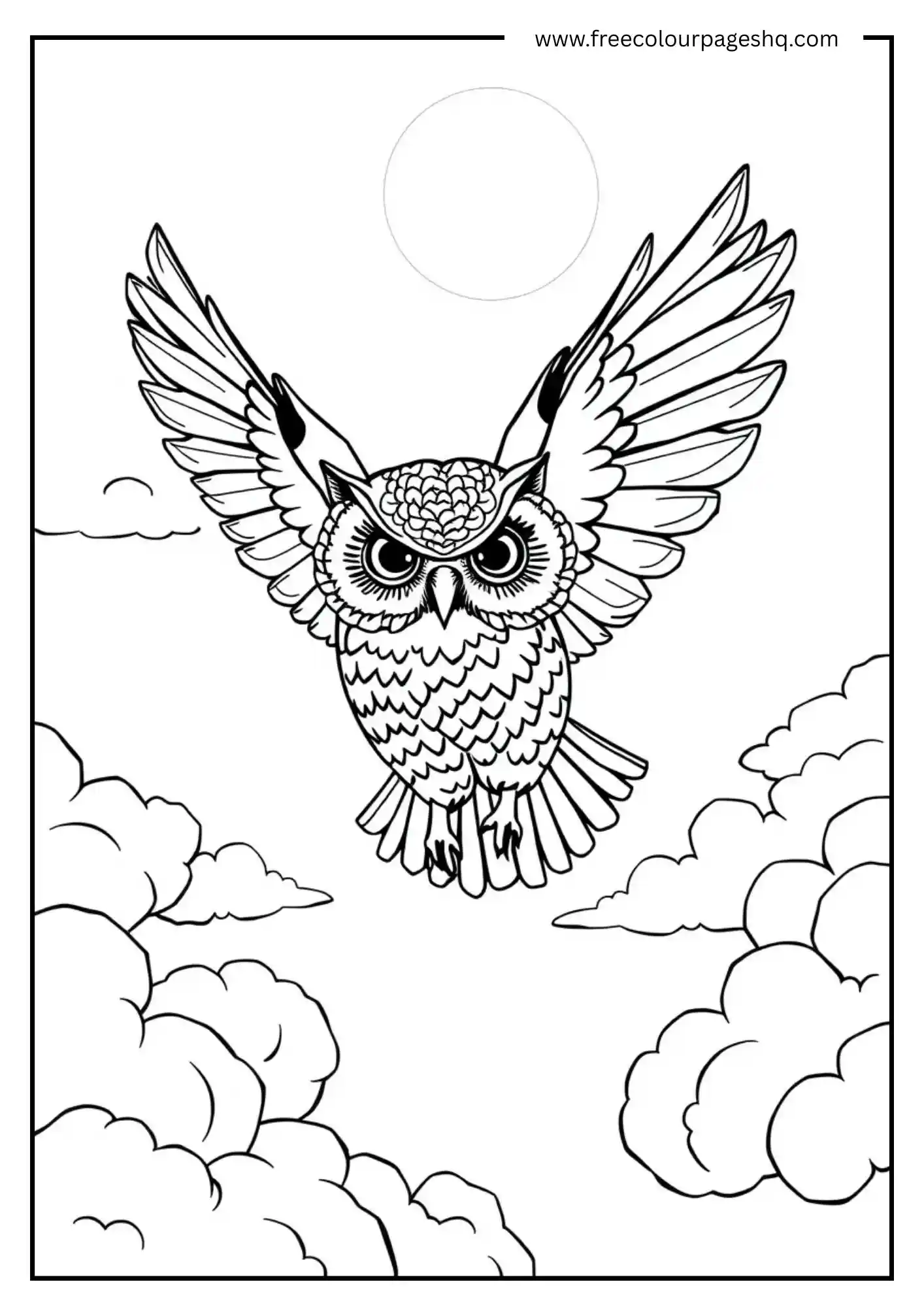 Watercolor Sky Owl