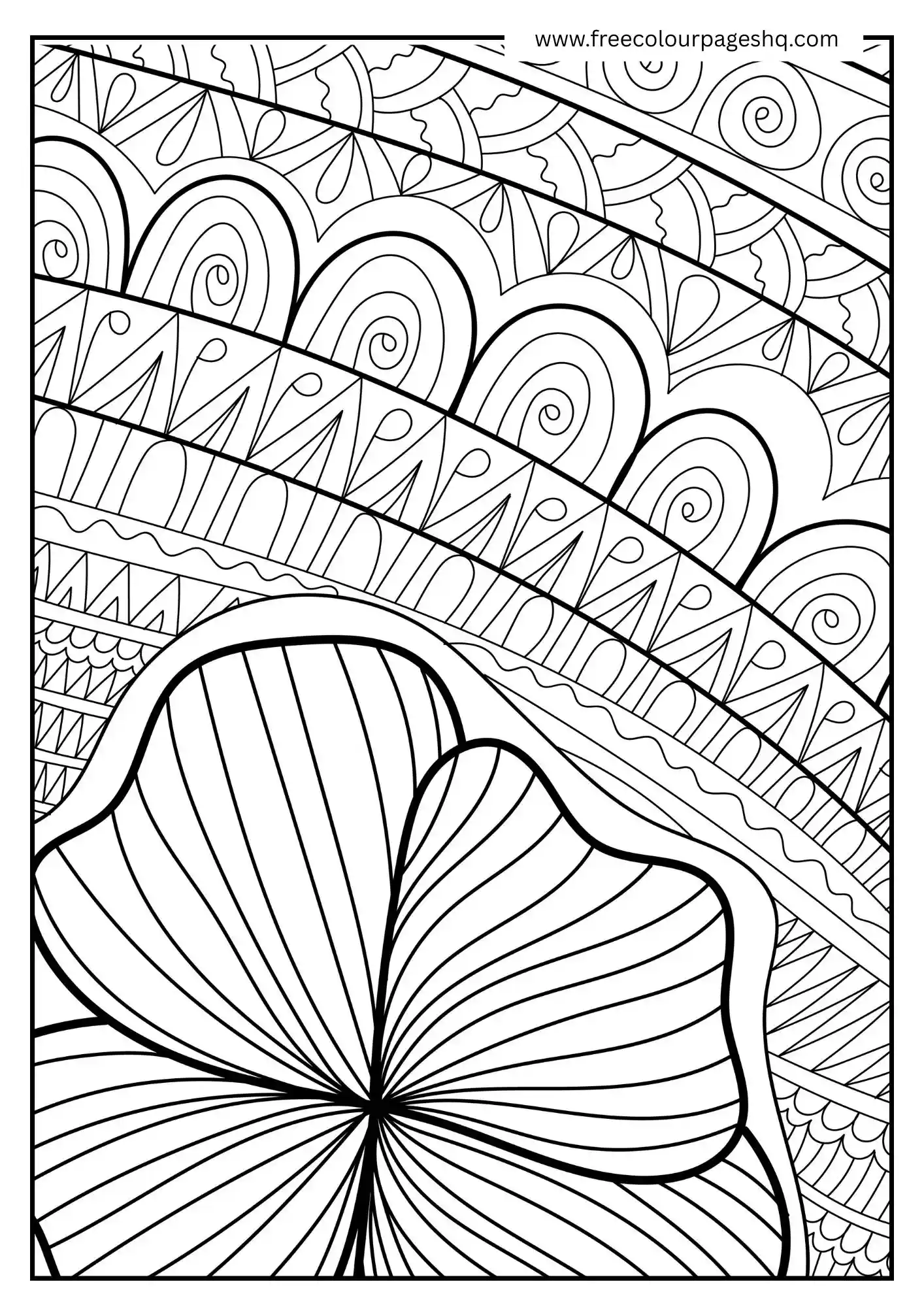 Wavy Lines and Petal