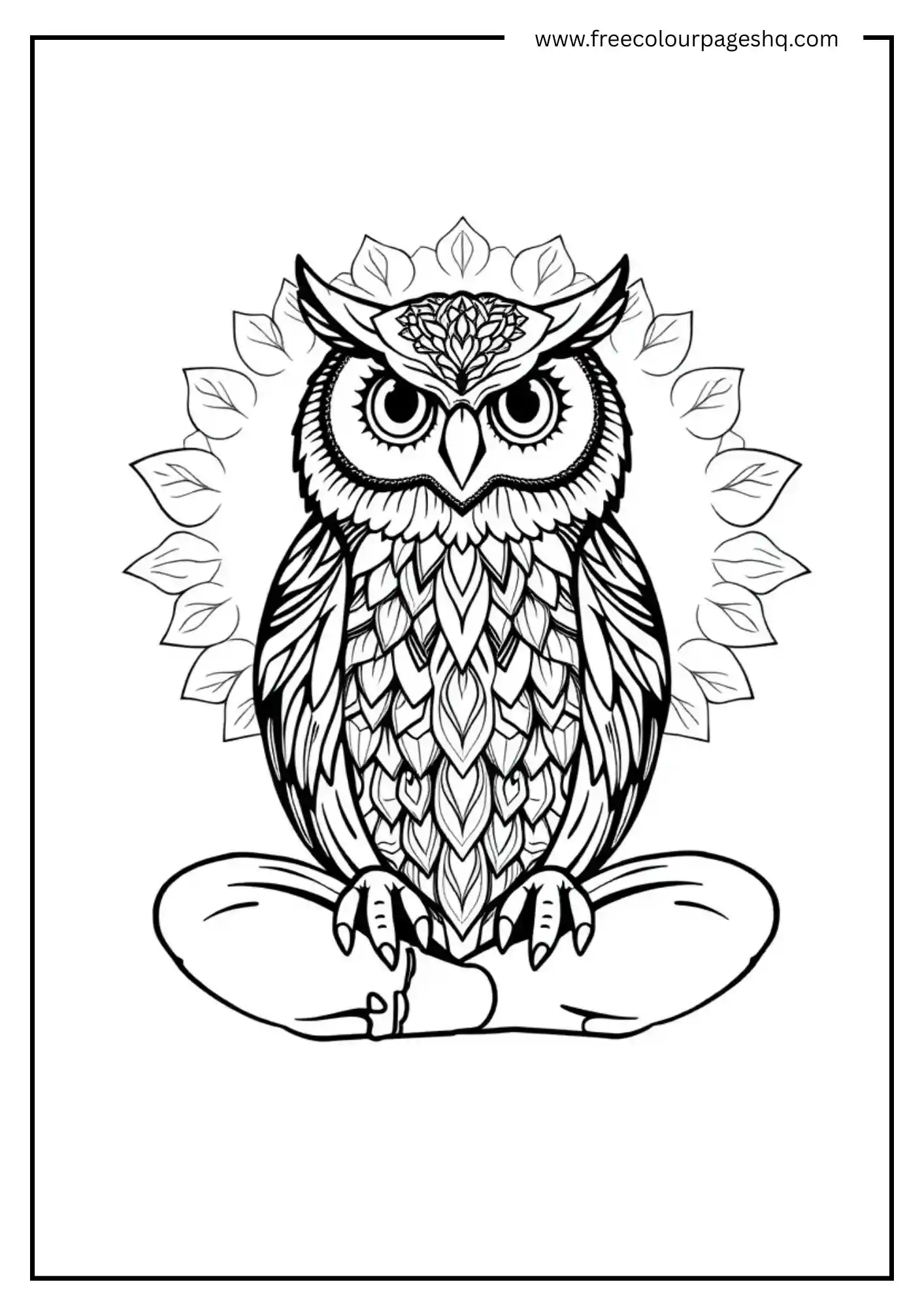 Yoga Pose Owl