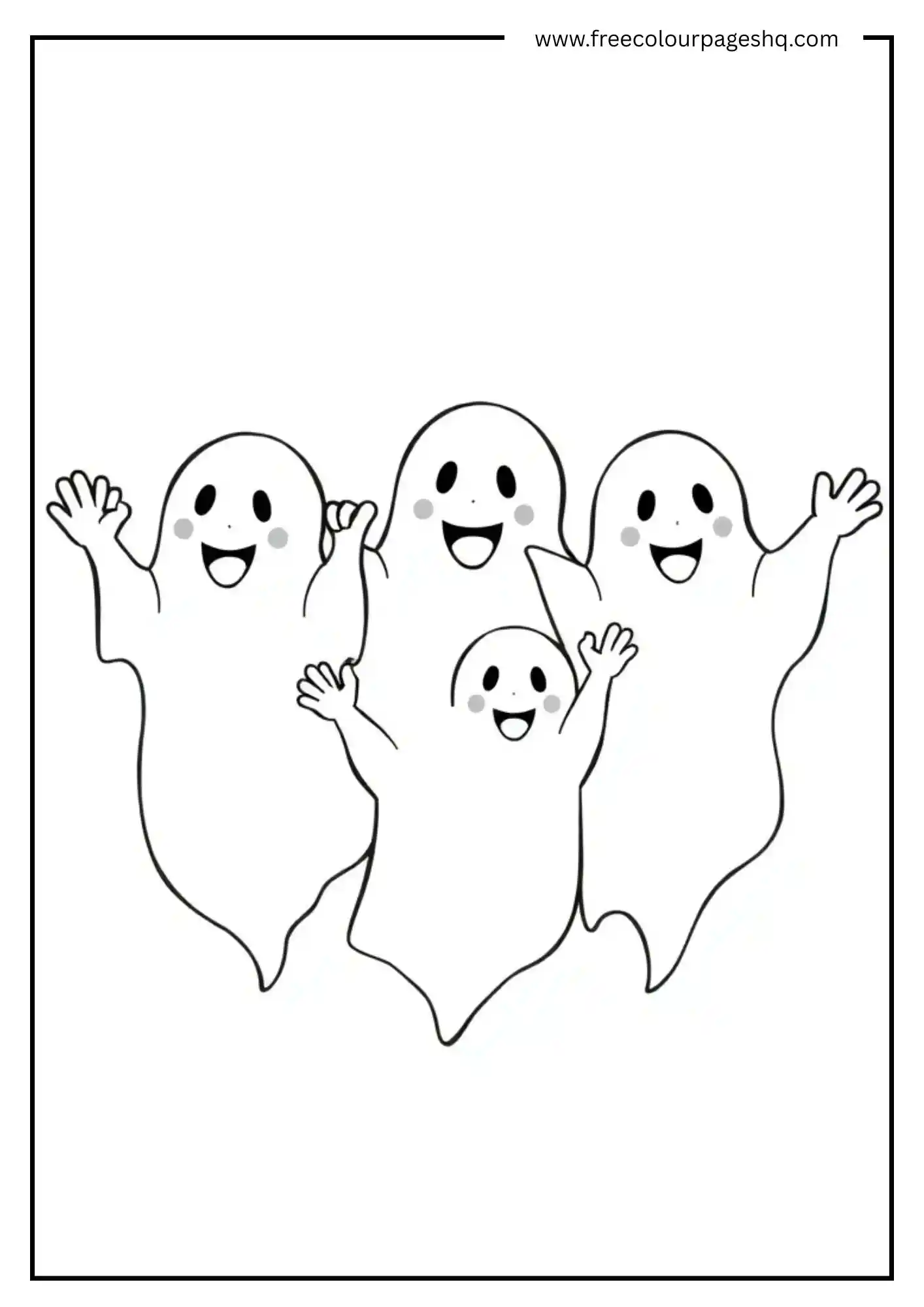 Cute Ghost Family