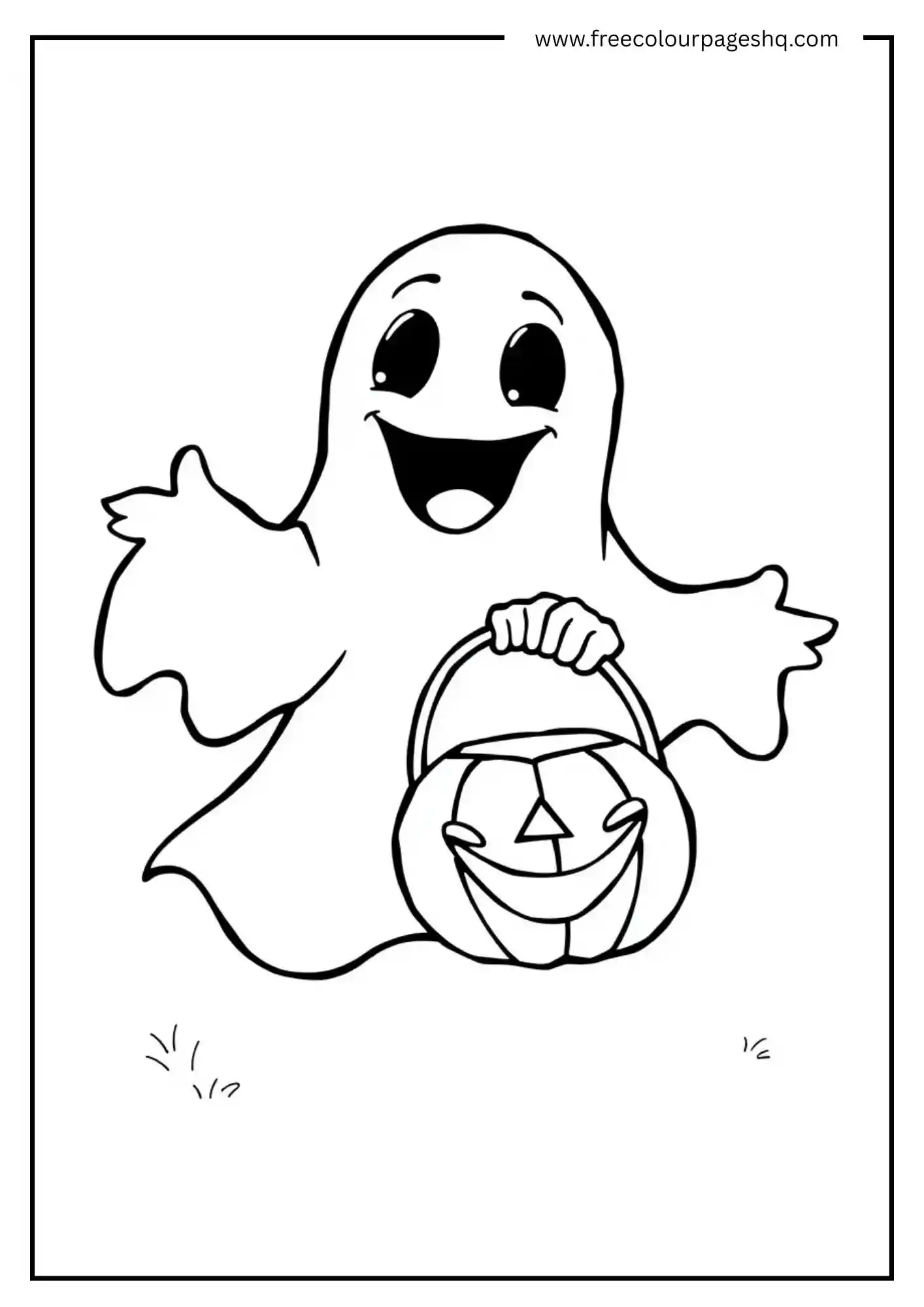 Ghost with Candy Bucket