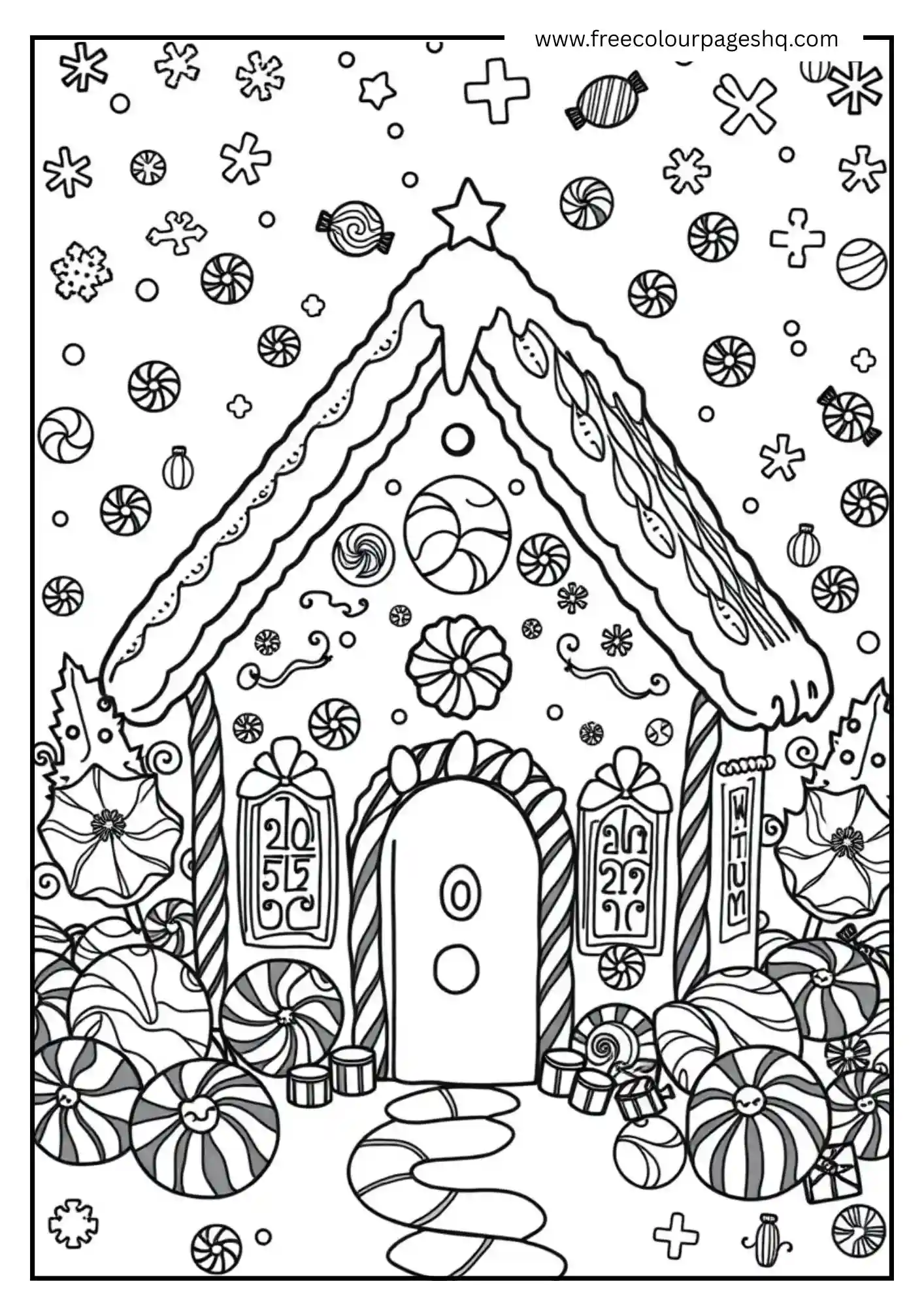 Gingerbread House Scene