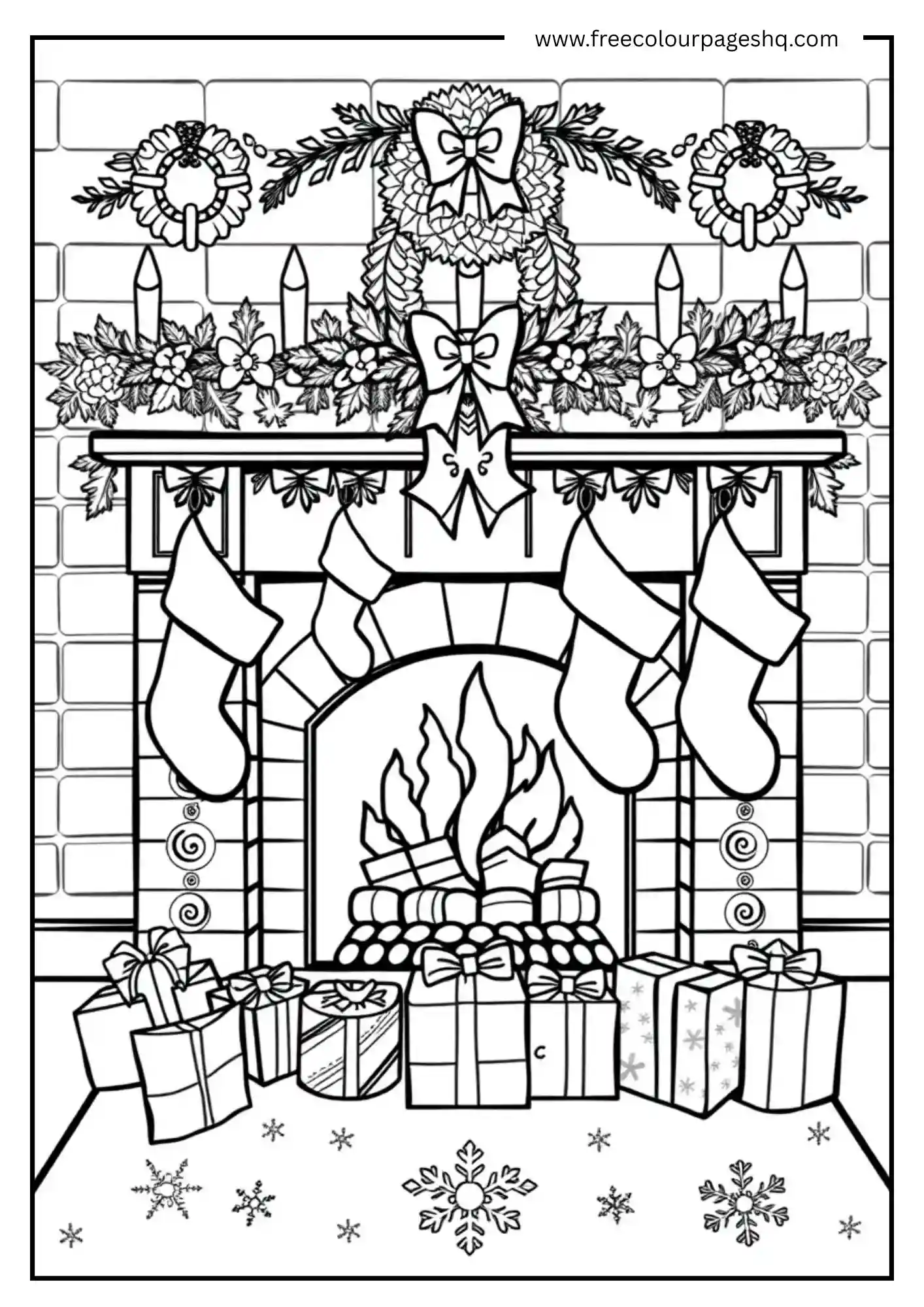 Holiday Fireplace Night