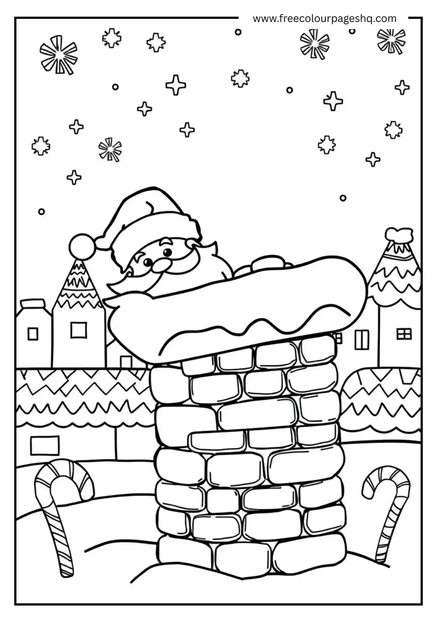 Santa Stuck in Chimney