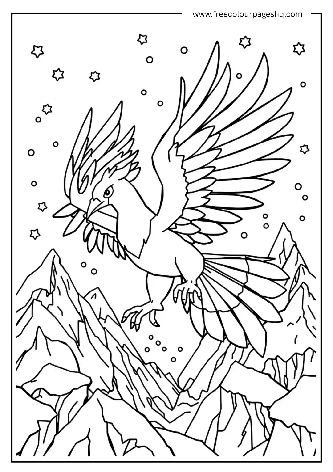 Articuno in Snowy Mountains