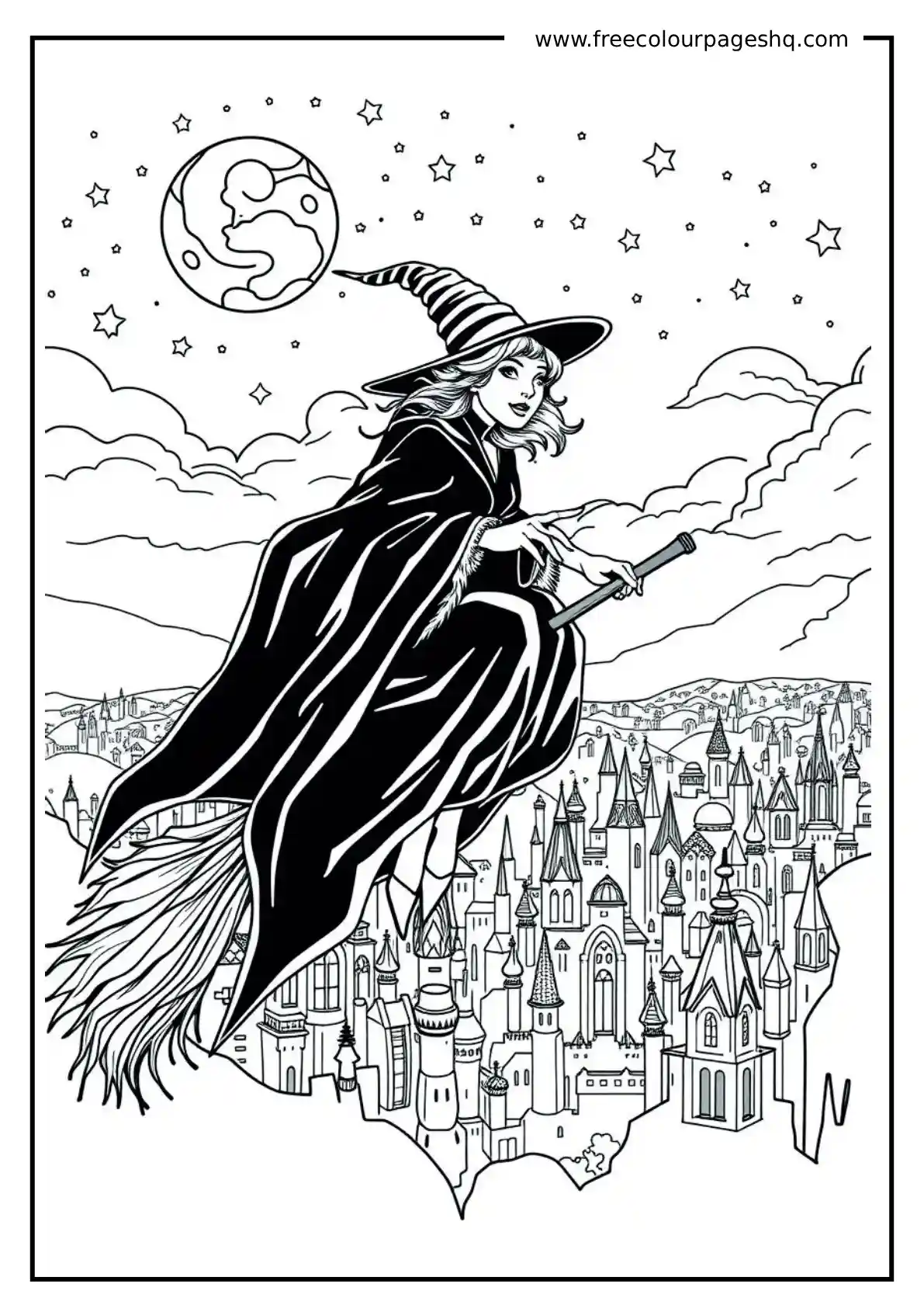 Elphaba the Wicked Witch Flying