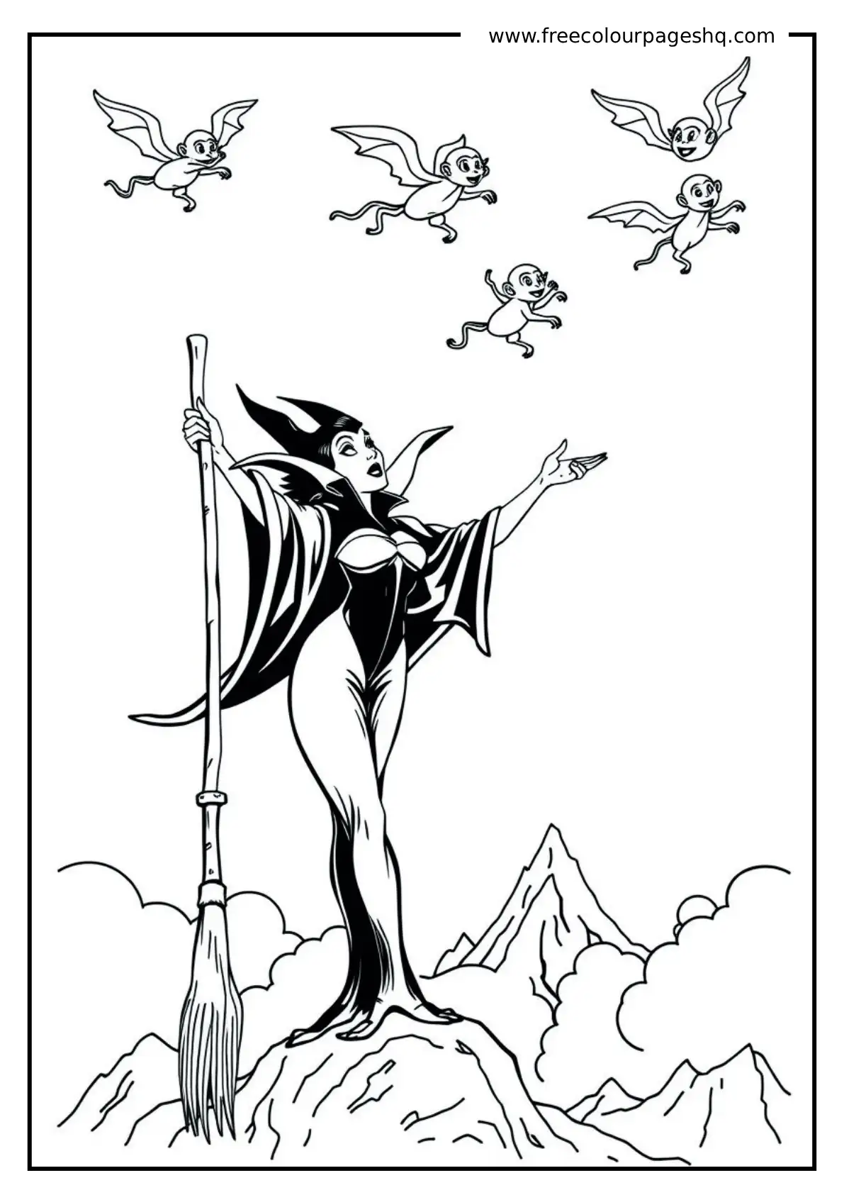 Elphaba with Flying Monkeys