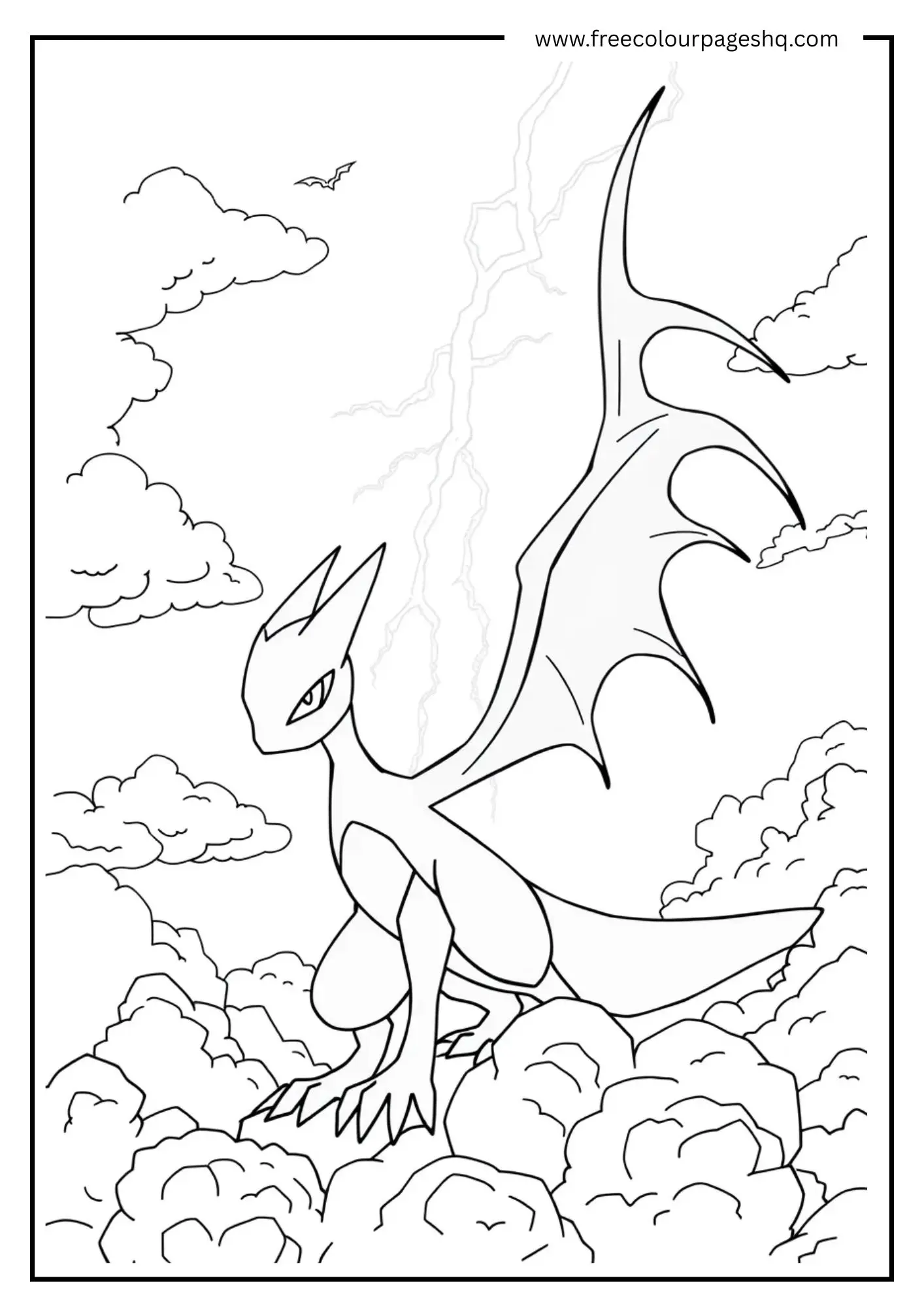 Legendary Pokémon Silhouette Scene