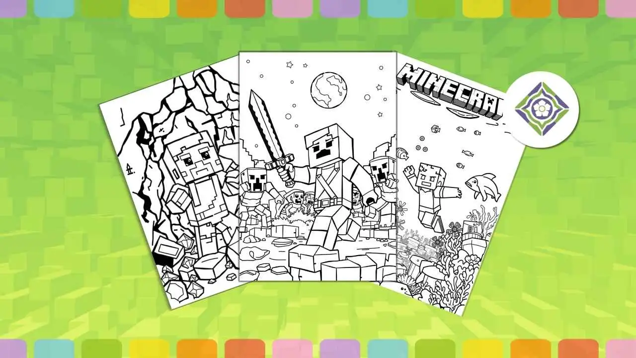 Coloring pages Minecraft Coloring Pages