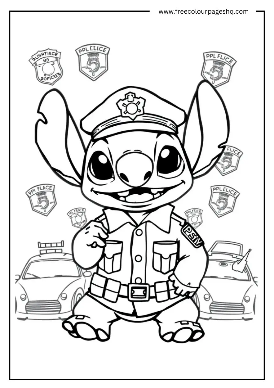 Police Officer Stitch