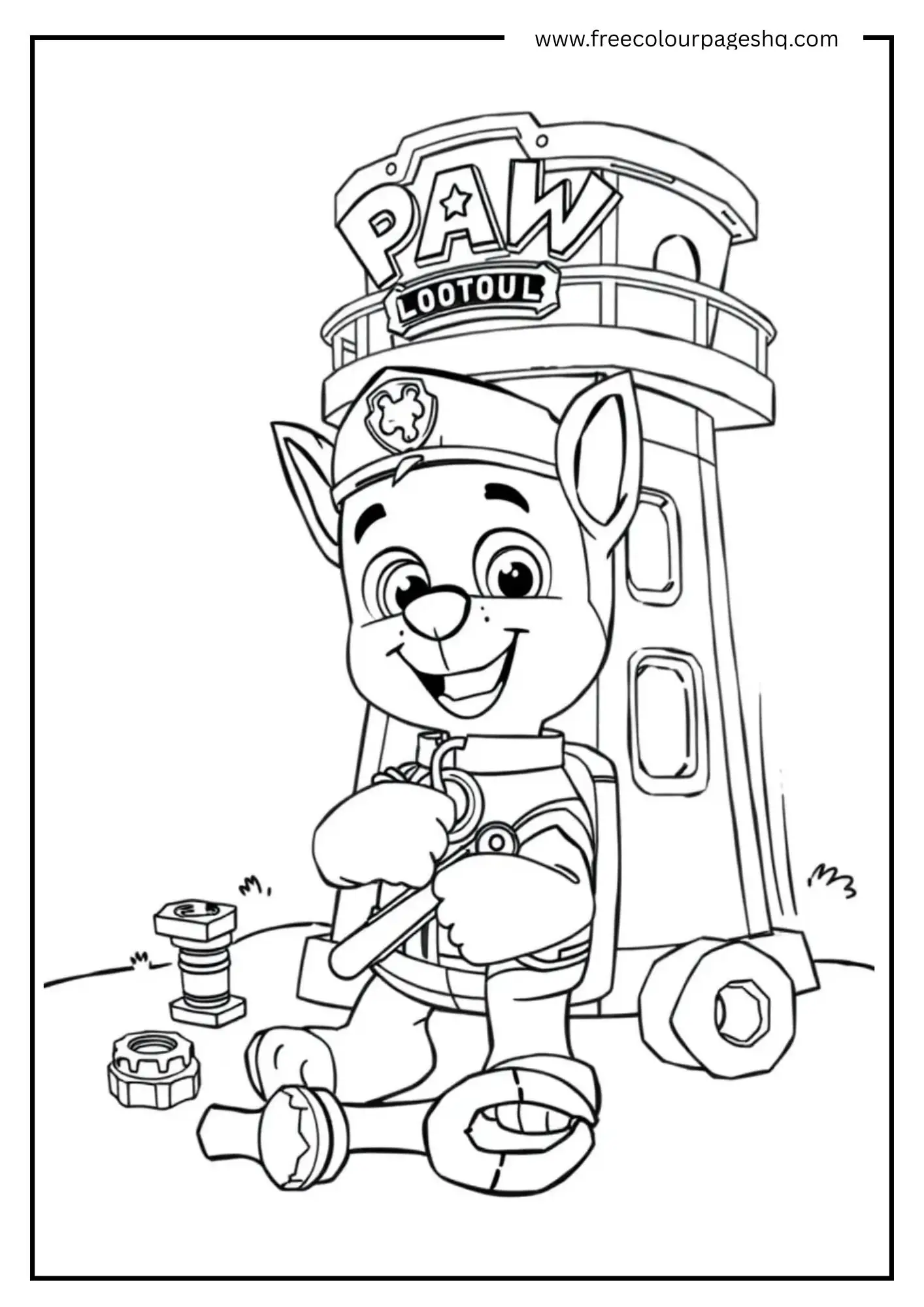 Rocky Fixing the Lookout Tower