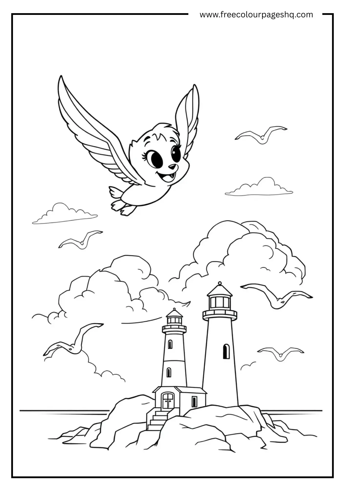 Skye Flying Over Adventure Bay