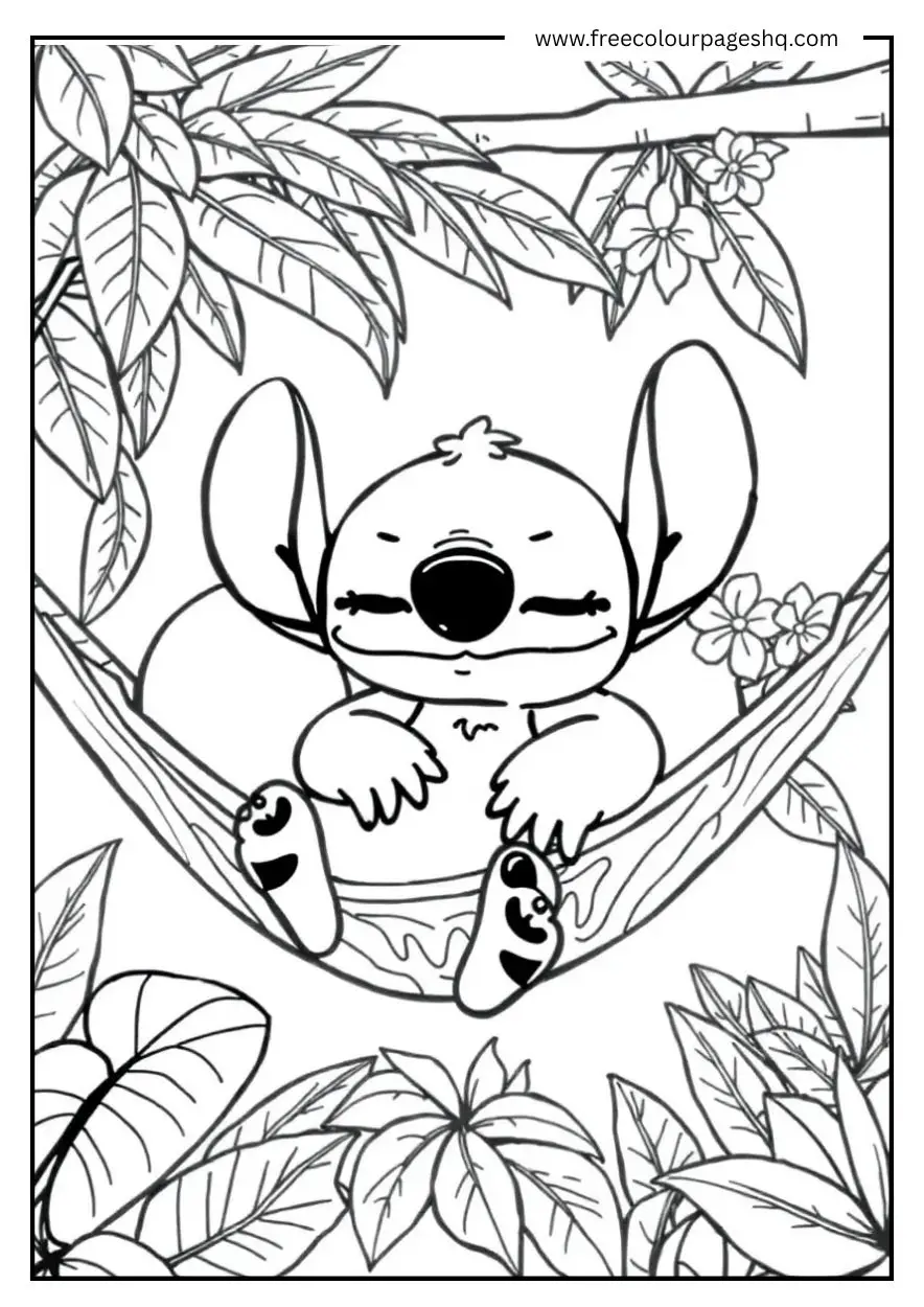 Sleeping Stitch Scene