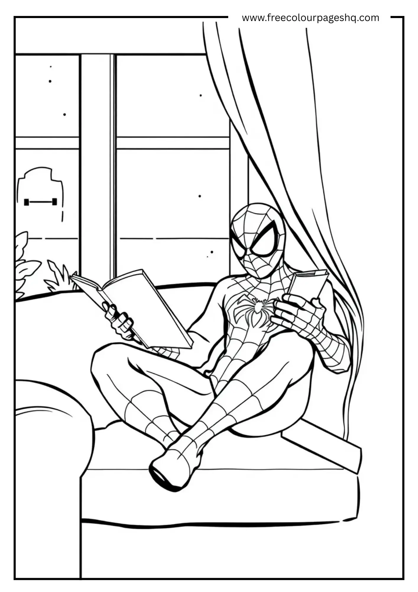 Spider-Man Relaxing in Apartment