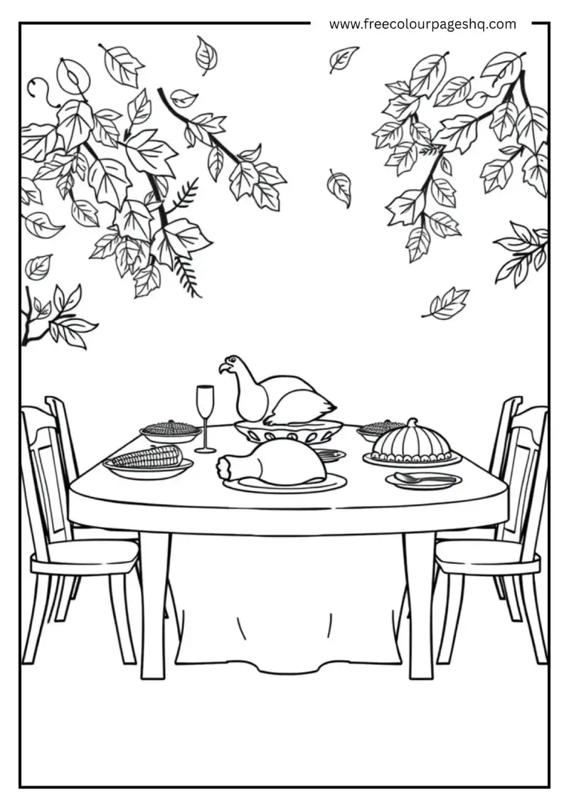 Thanksgiving Feast Table