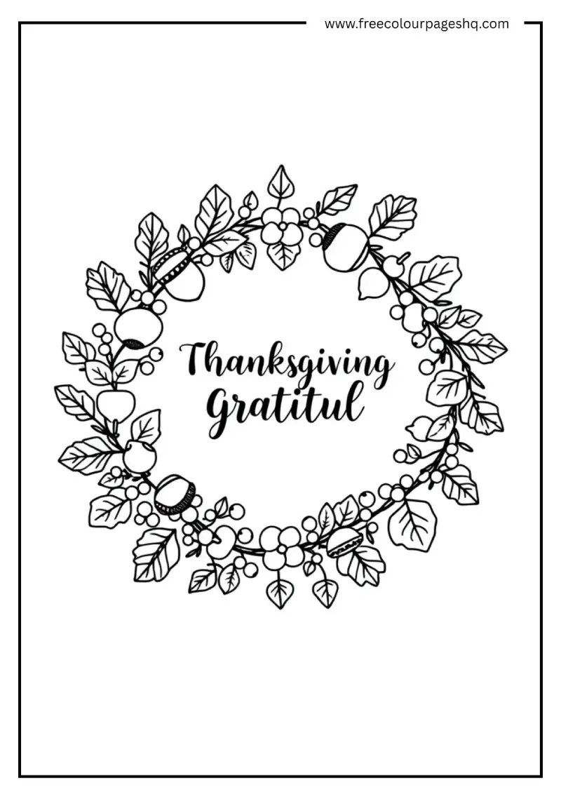Thanksgiving Gratitude Wreath