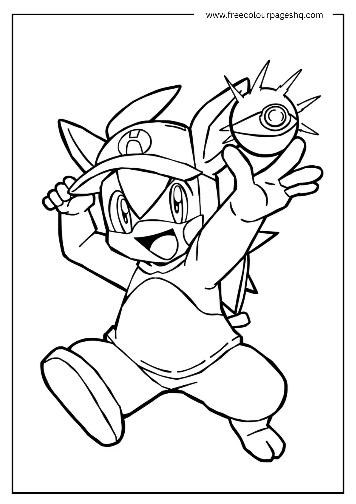 Trainer Throwing Poké Ball