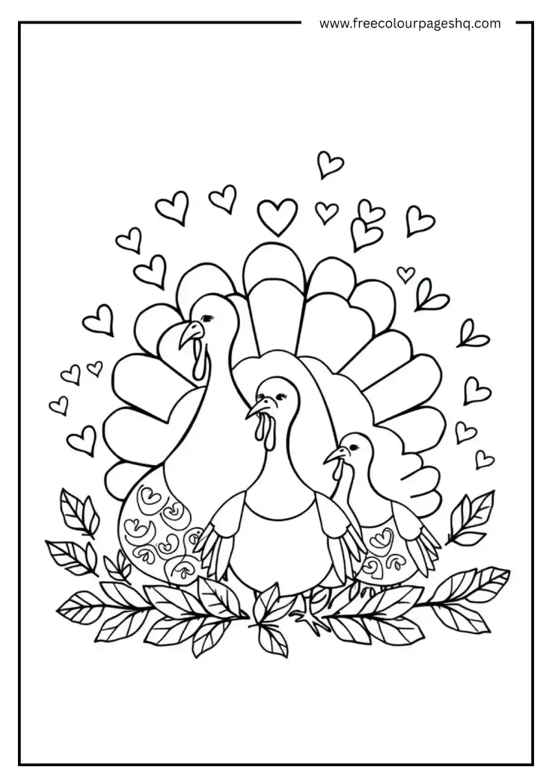 Turkey Family Portrait