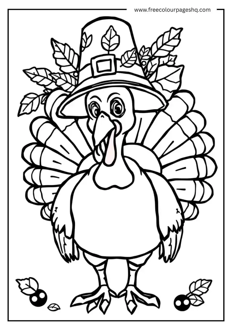 Turkey With Pilgrim Hat