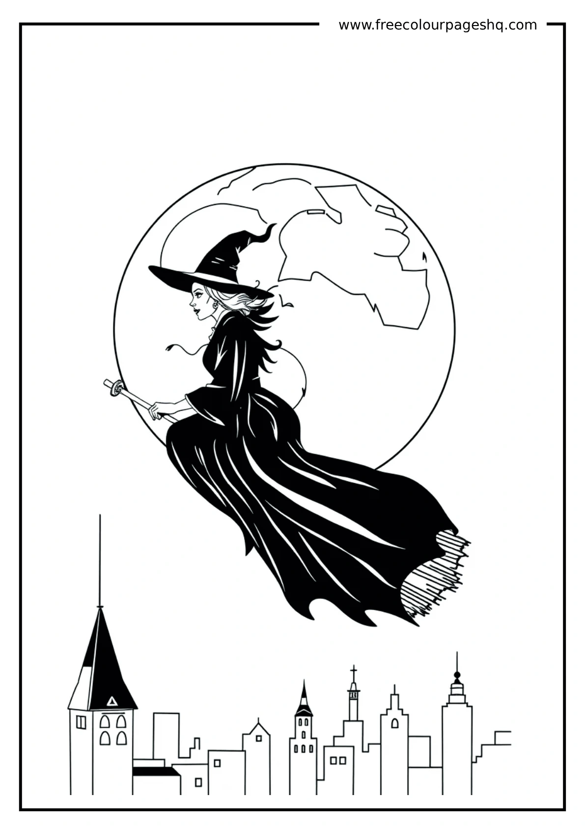 Wicked Broomstick Silhouette