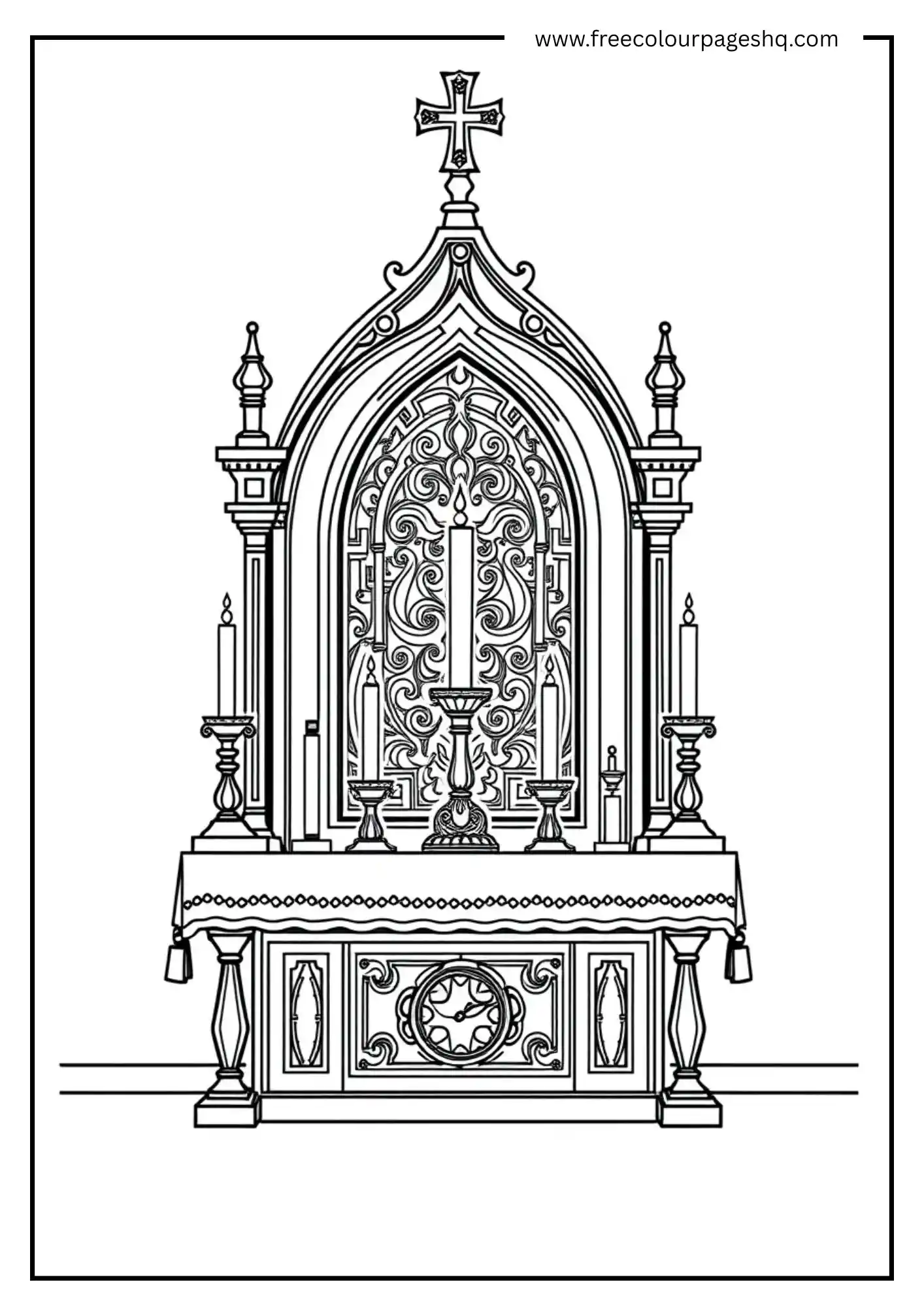 Altar With Candles Altar With Candles