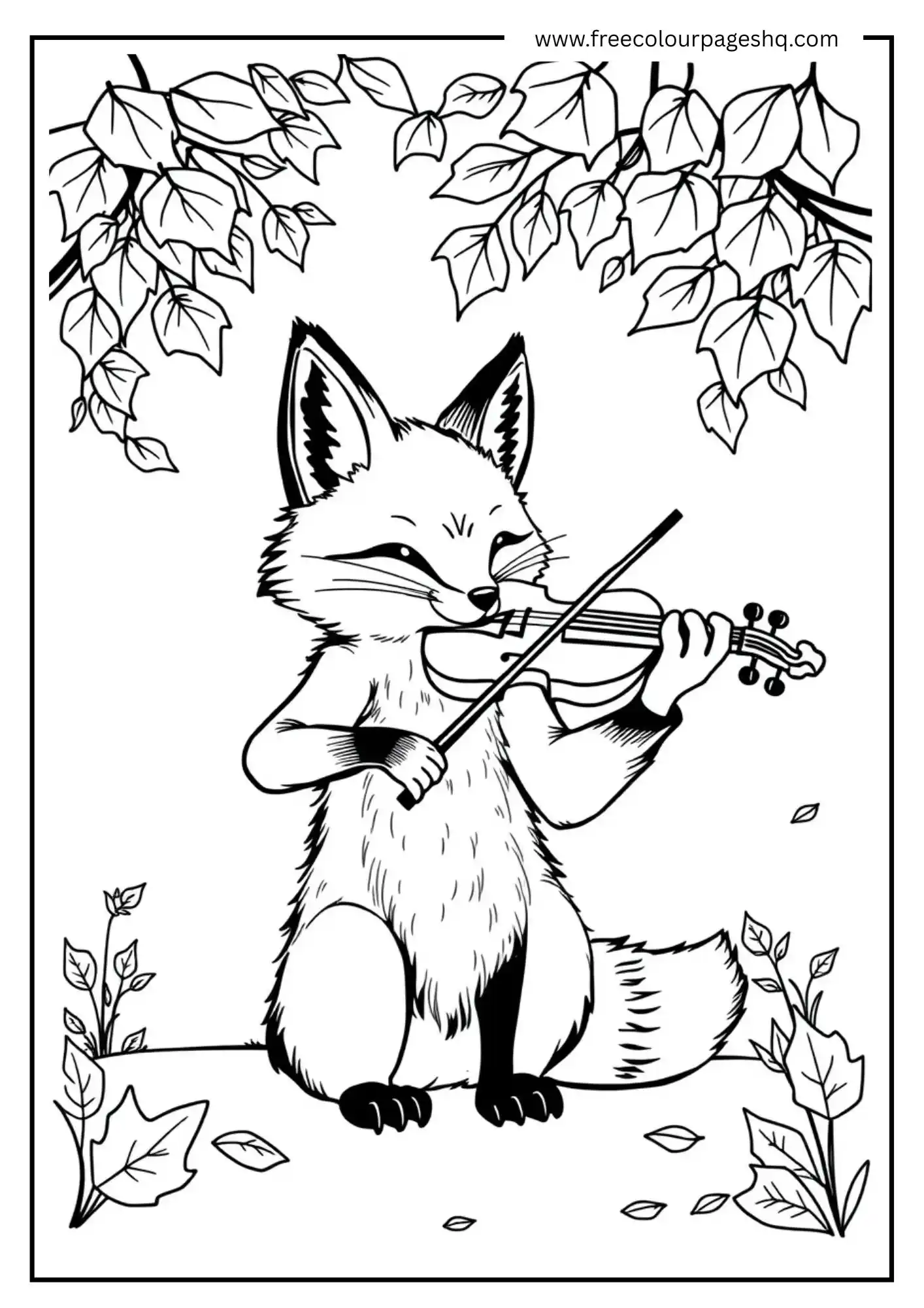 Autumn Violin Fox