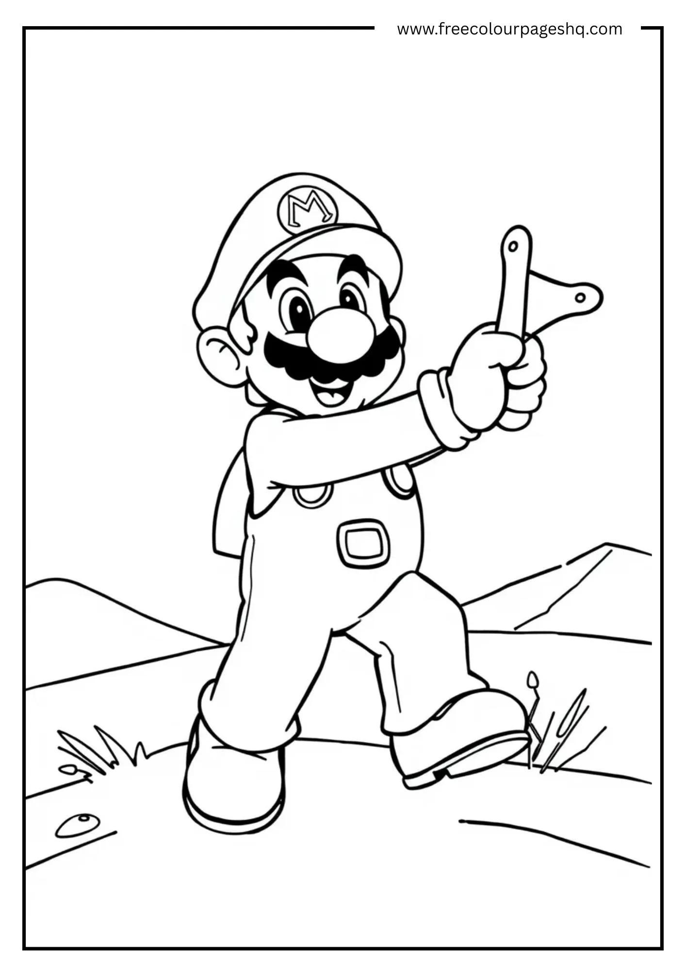 Boomerang Mario Desert Action
