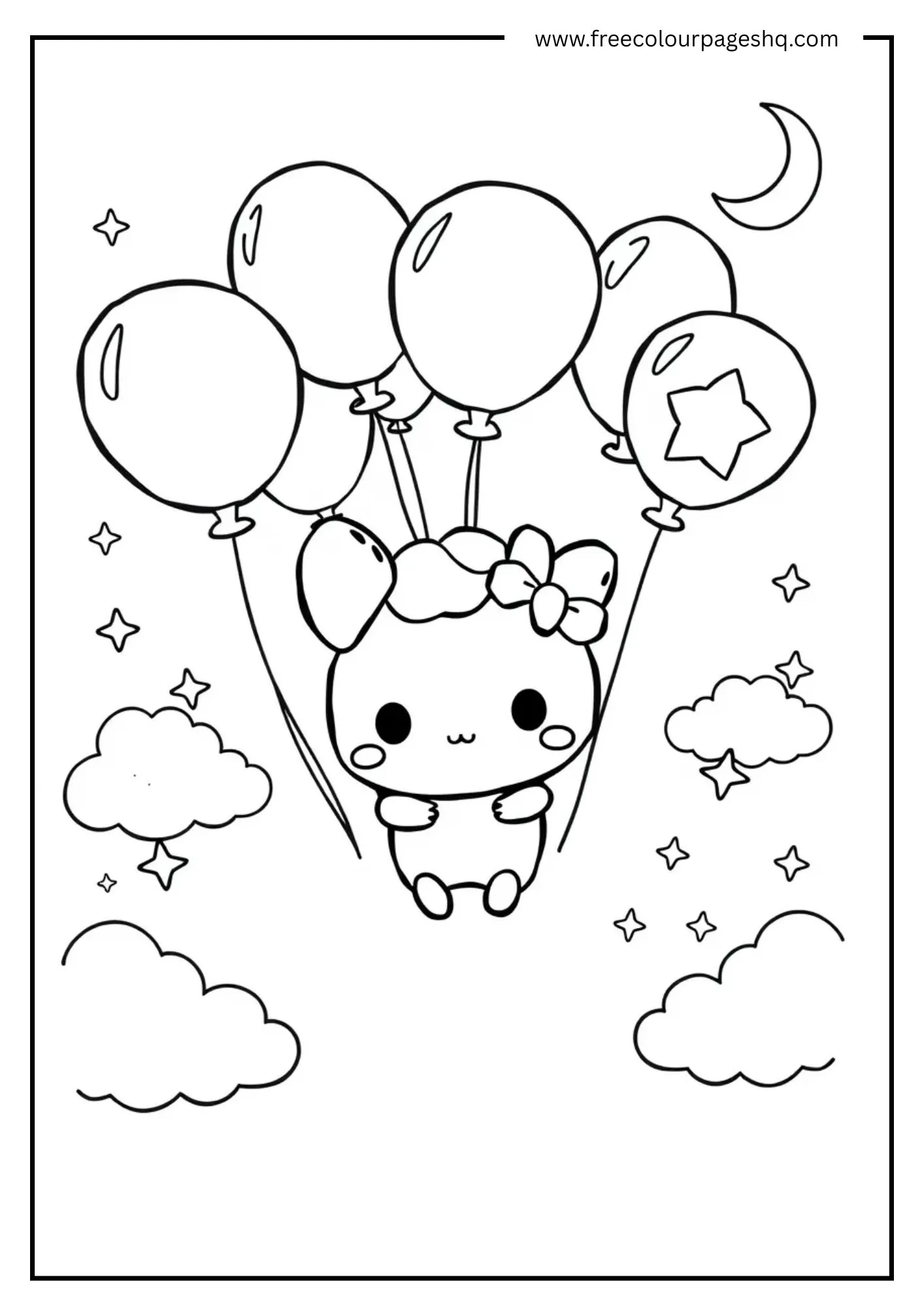 Cinnamoroll Flying in the Sky