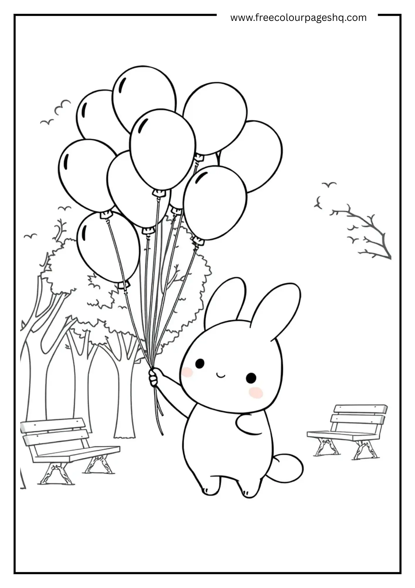 Cinnamoroll Holding Balloons