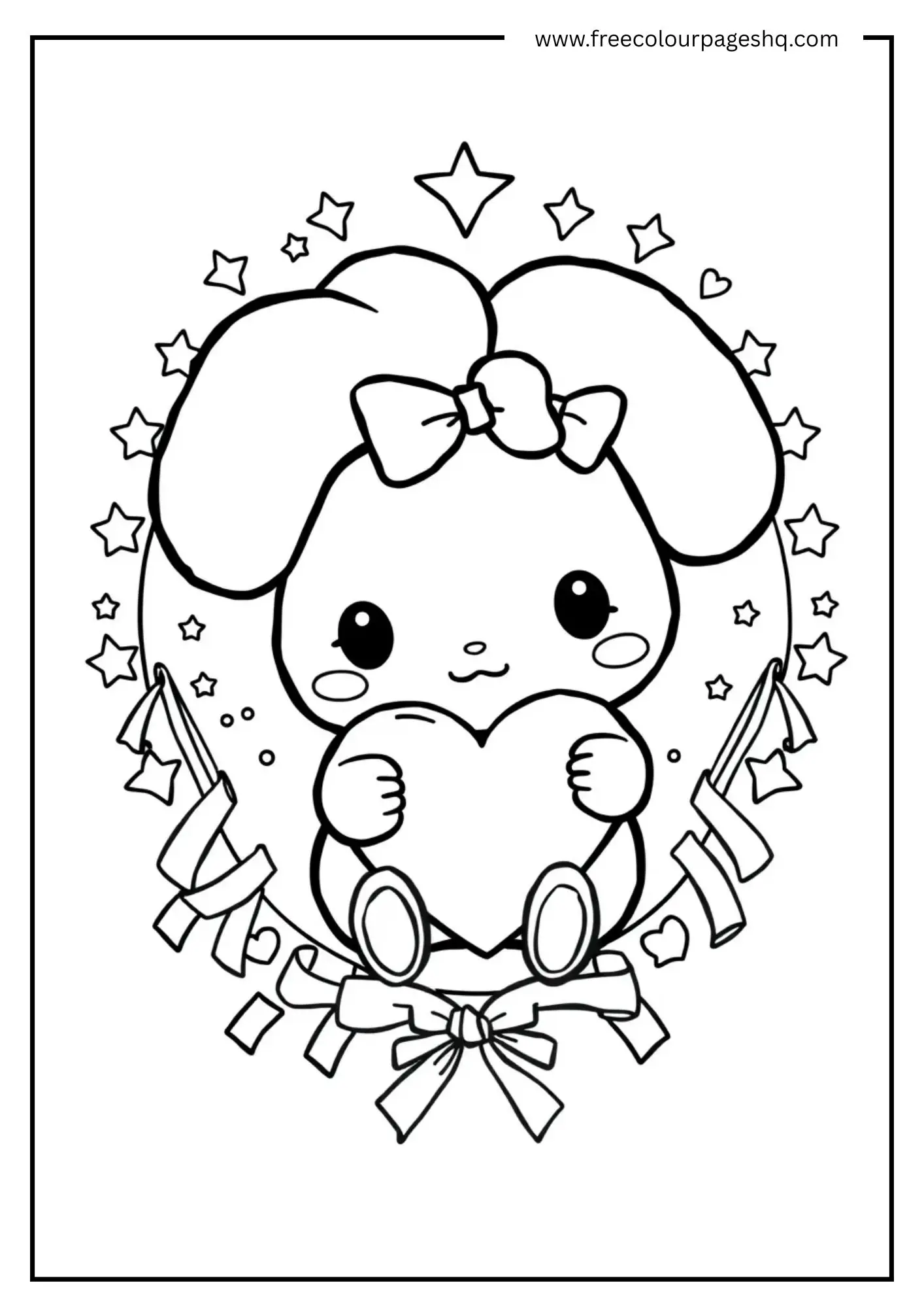 Cinnamoroll Holding a Heart