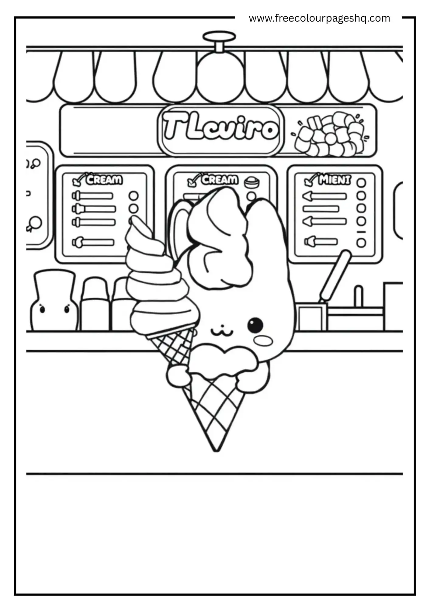 Cinnamoroll Ice Cream Time