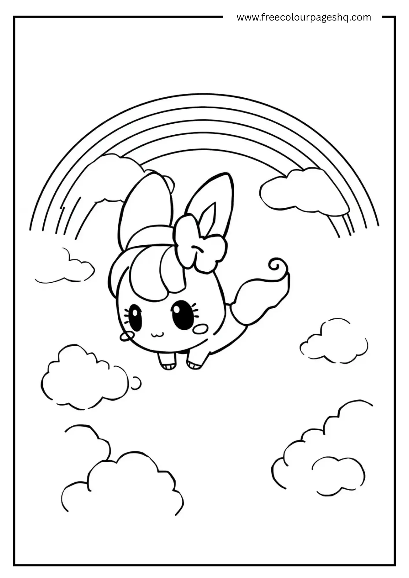 Cinnamoroll Rainbow Sky