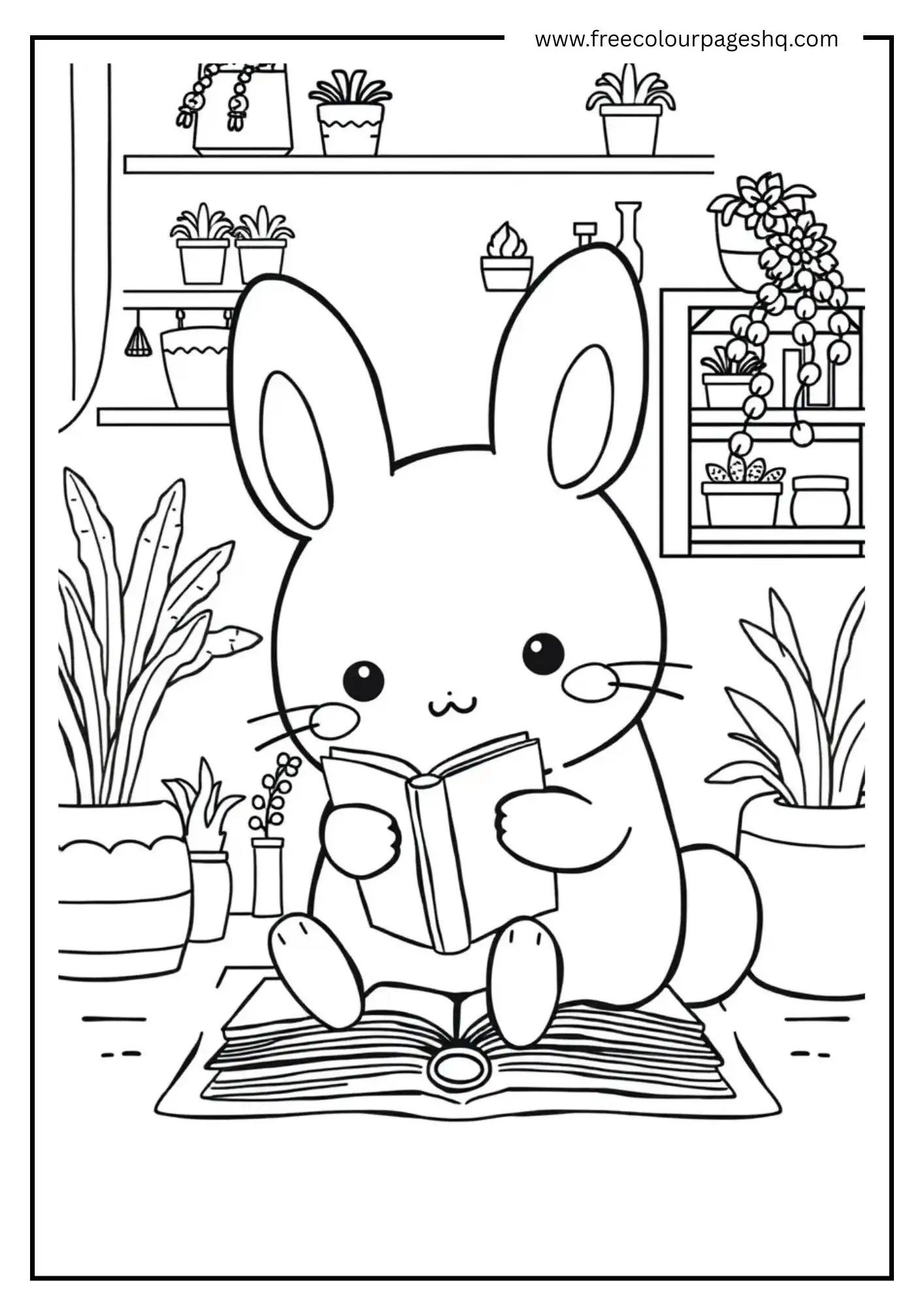 Cinnamoroll Reading a Book