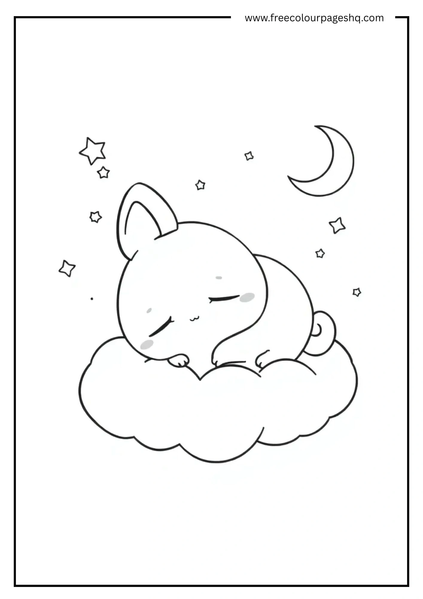 Cinnamoroll Sleeping on a Cloud 
