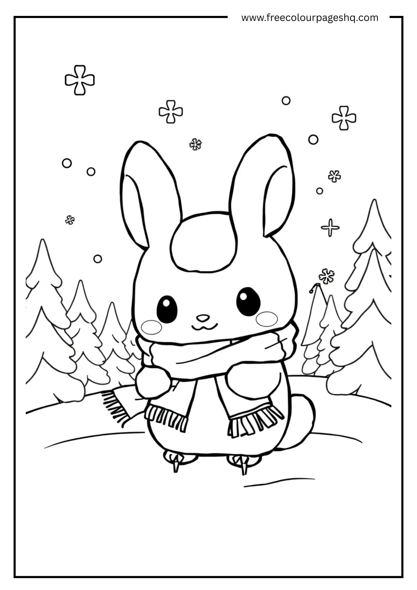 Cinnamoroll Winter Scene