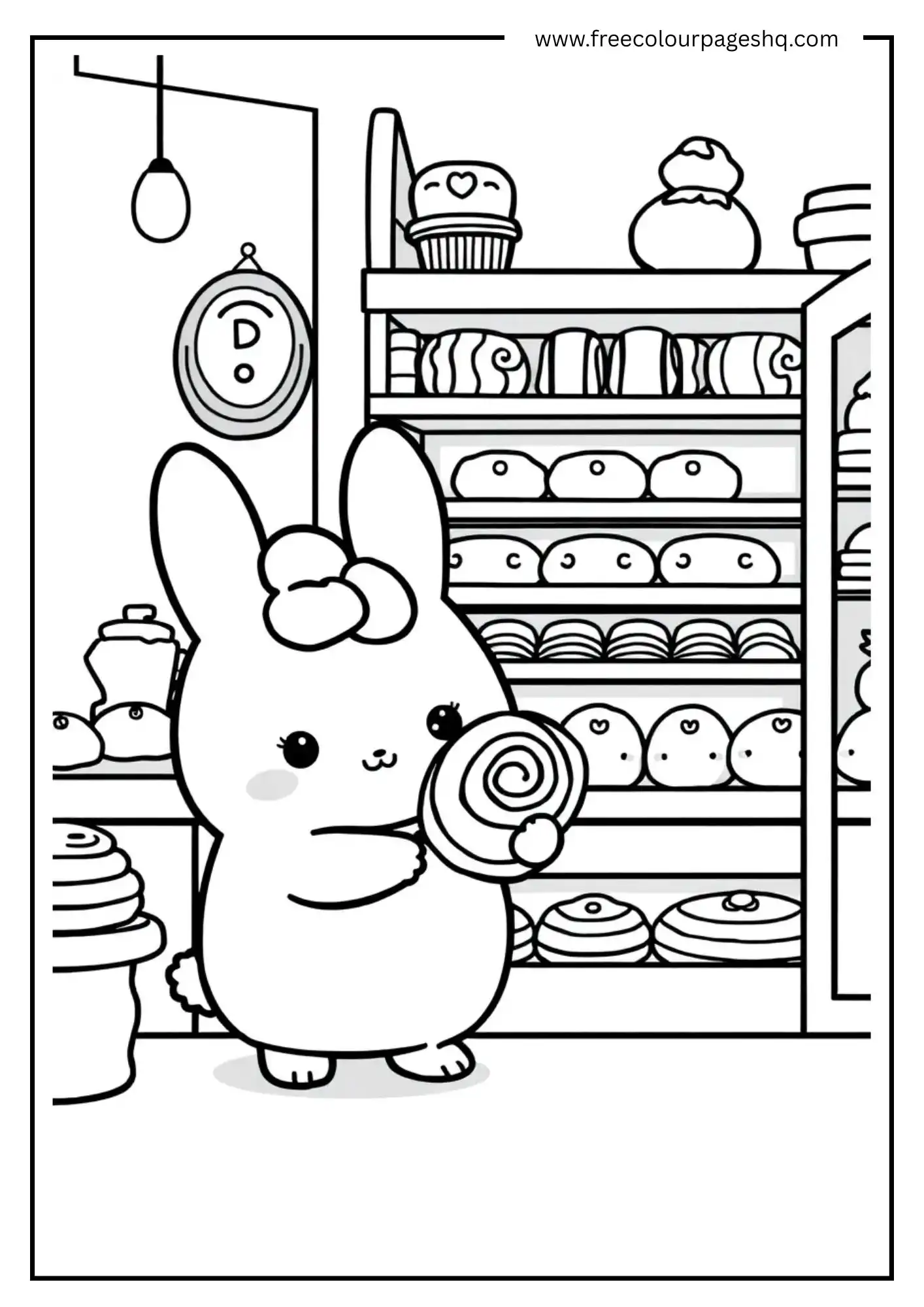 Cinnamoroll at a Bakery