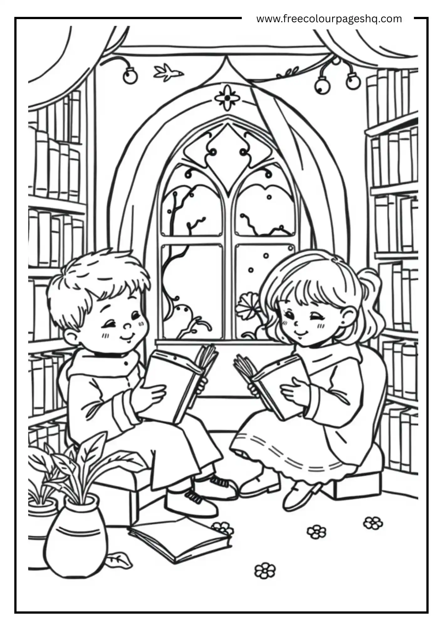 Fantasy Library Kids