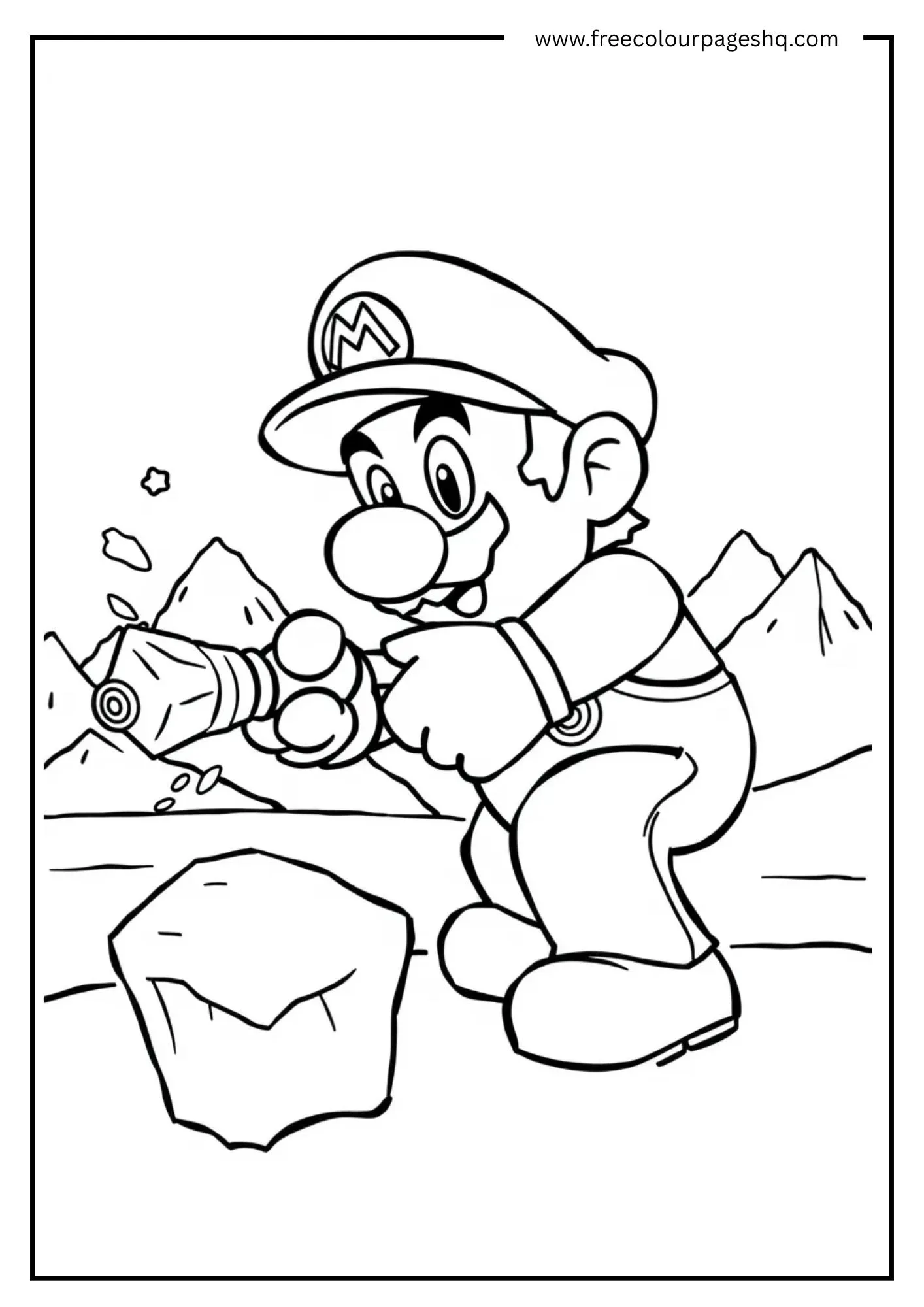 Fire Mario Battle Scene