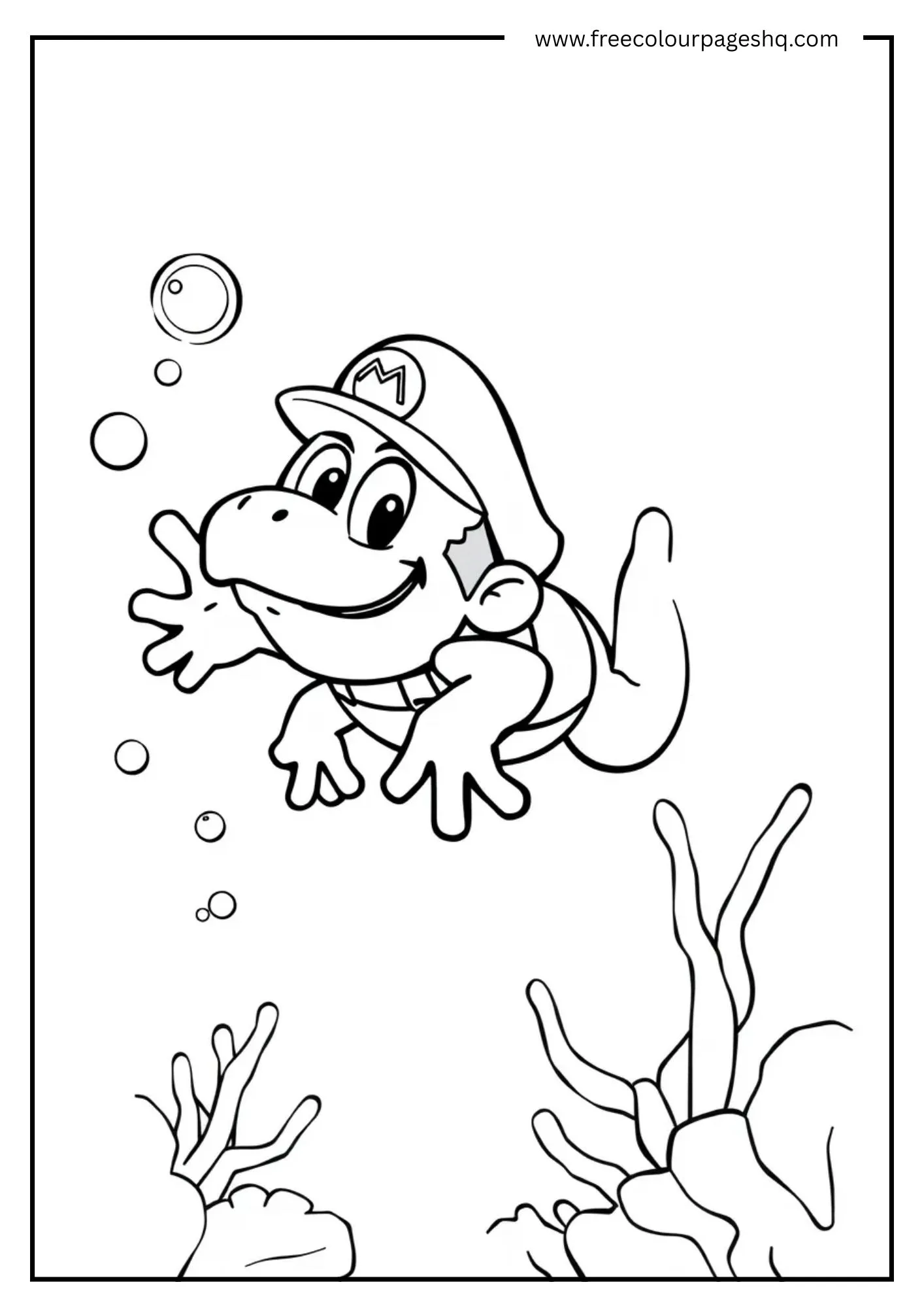 Frog Mario Underwater