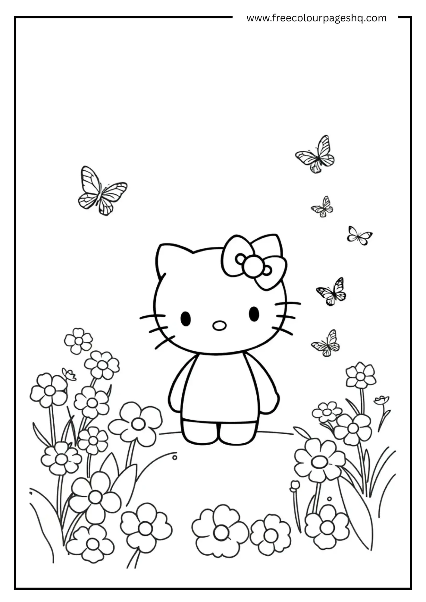 Hello Kitty Flower Garden